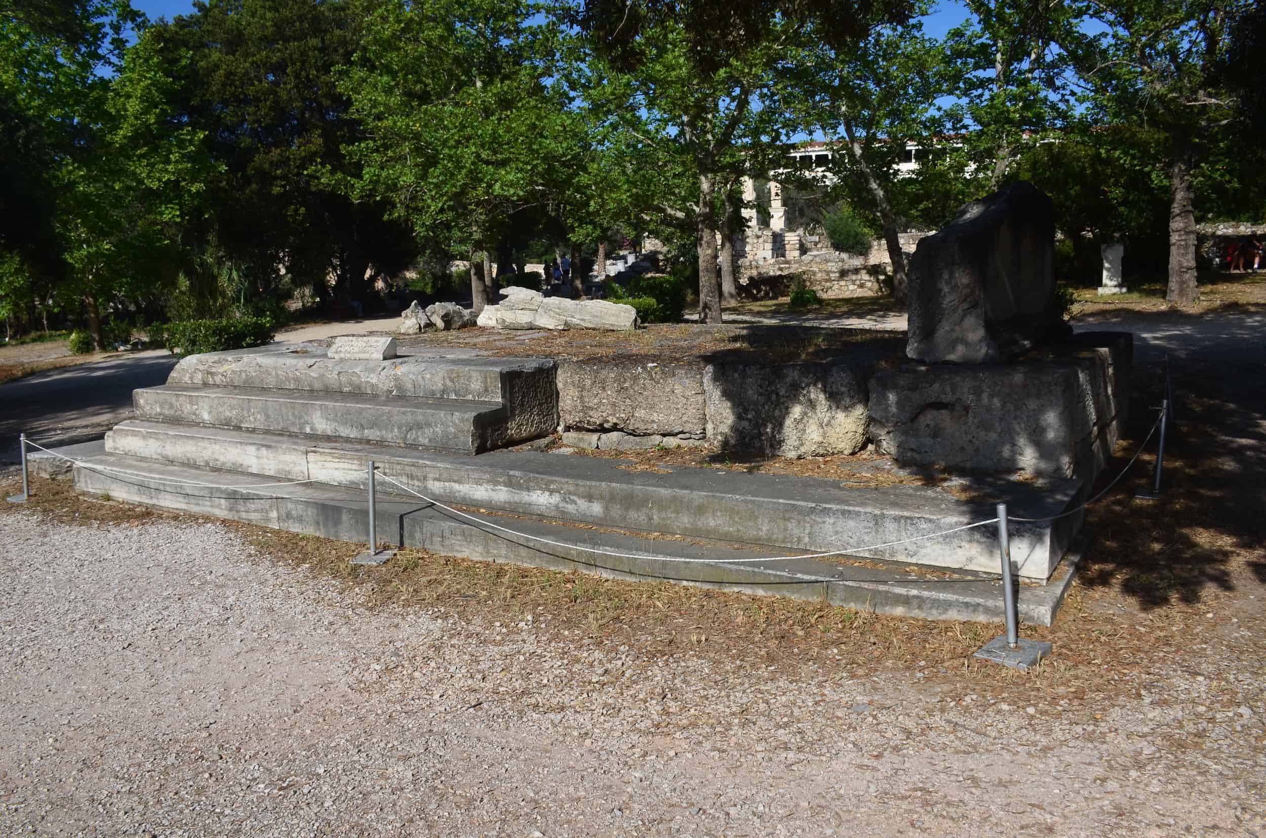 Altar of Zeus Agoraios at the Ancient Agora of Athens