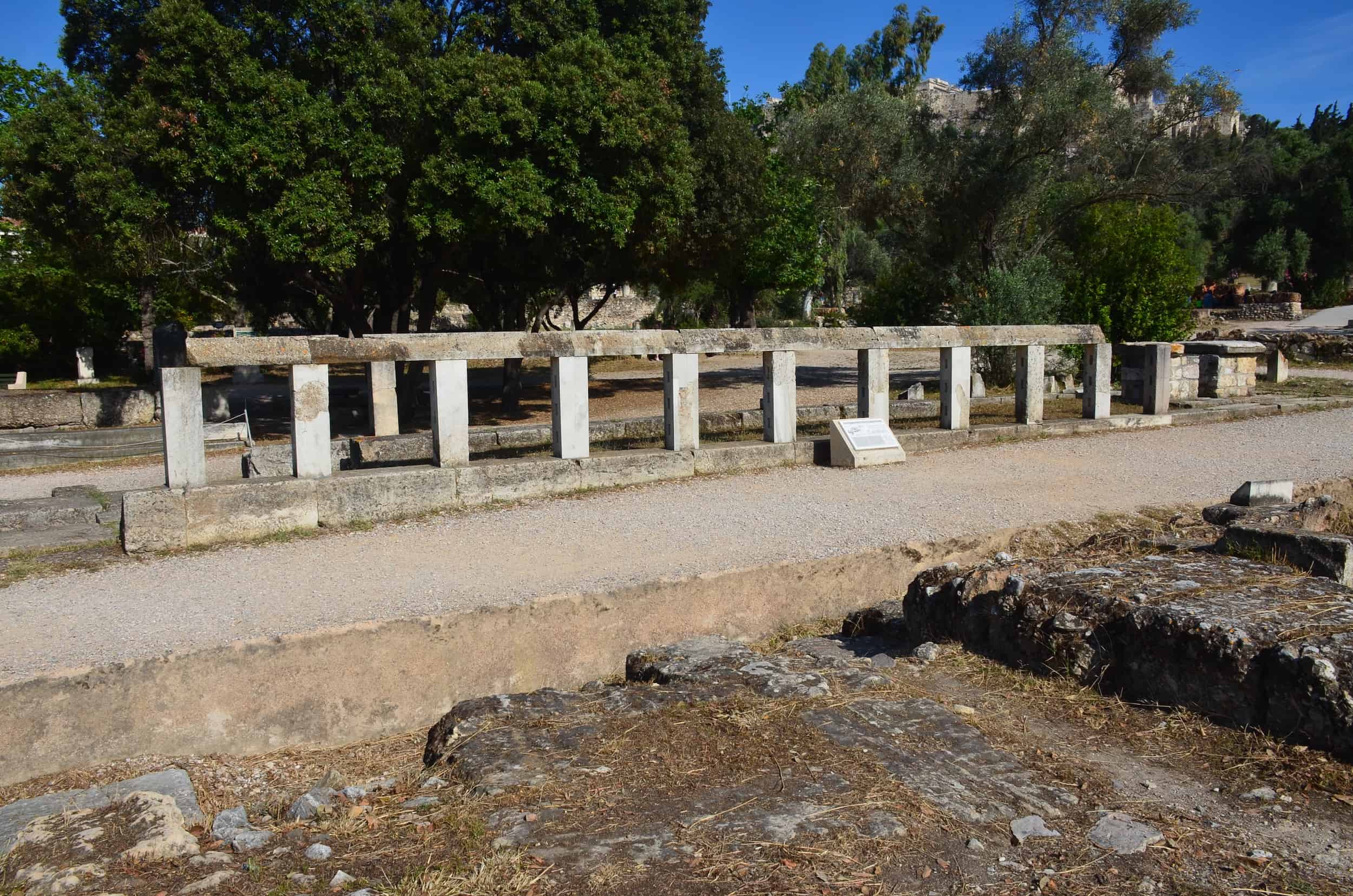 Monument of the Eponymous Heroes at the Ancient Agora of Athens