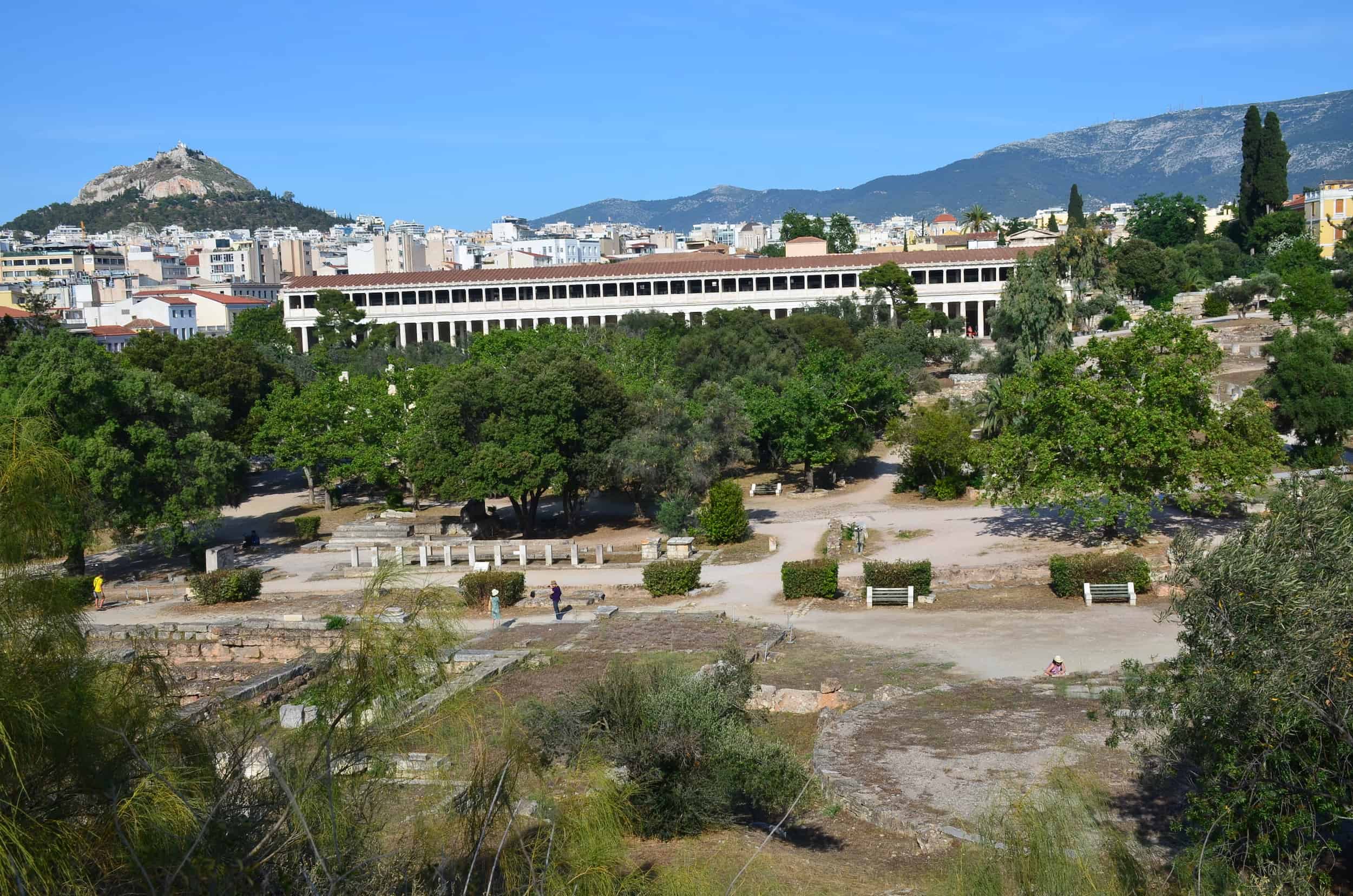 Agora from the Temple of Hephaestus at the Ancient Agora of Athens