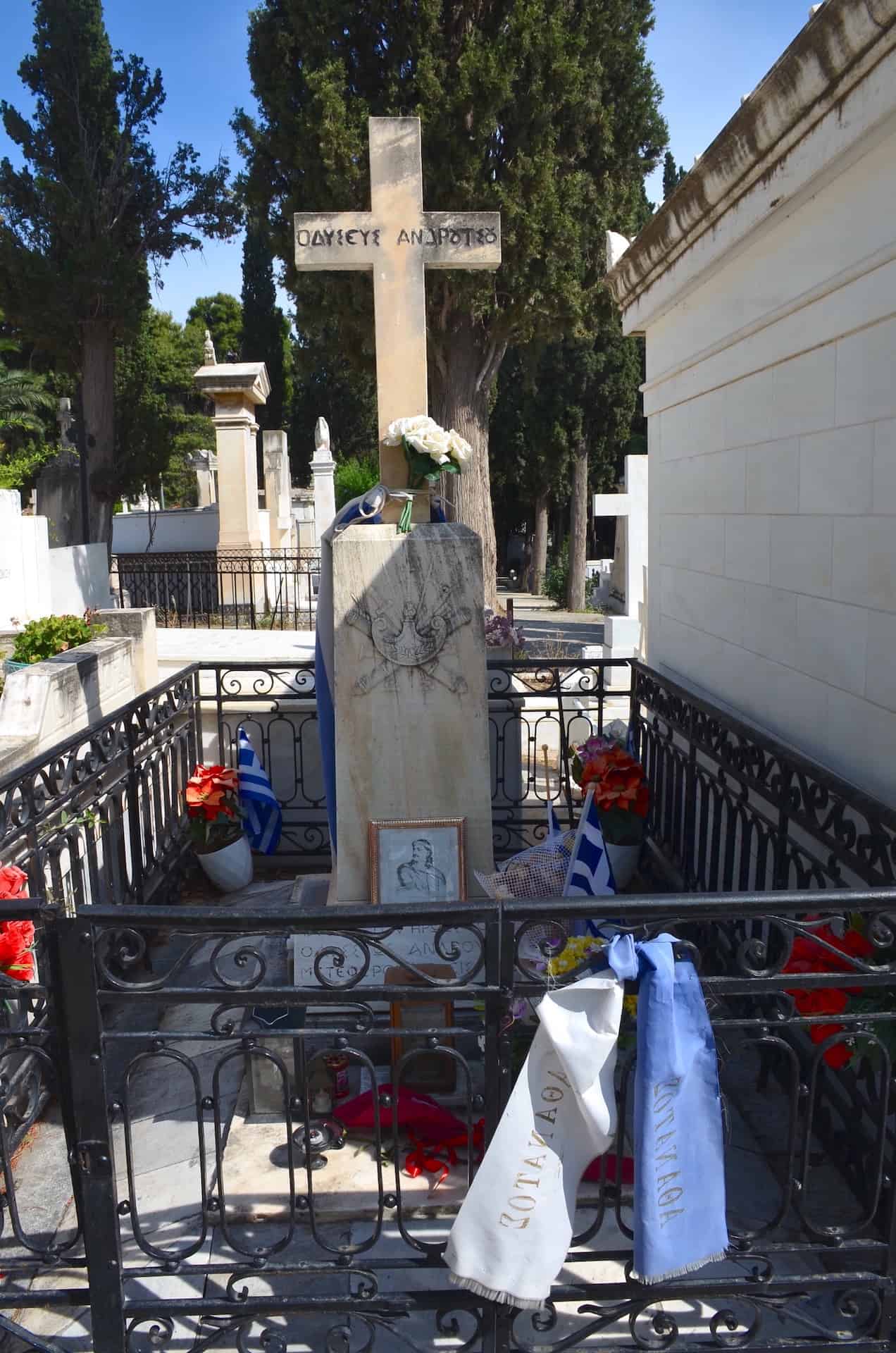 Odysseas Androutsos at the First Cemetery of Athens, Greece