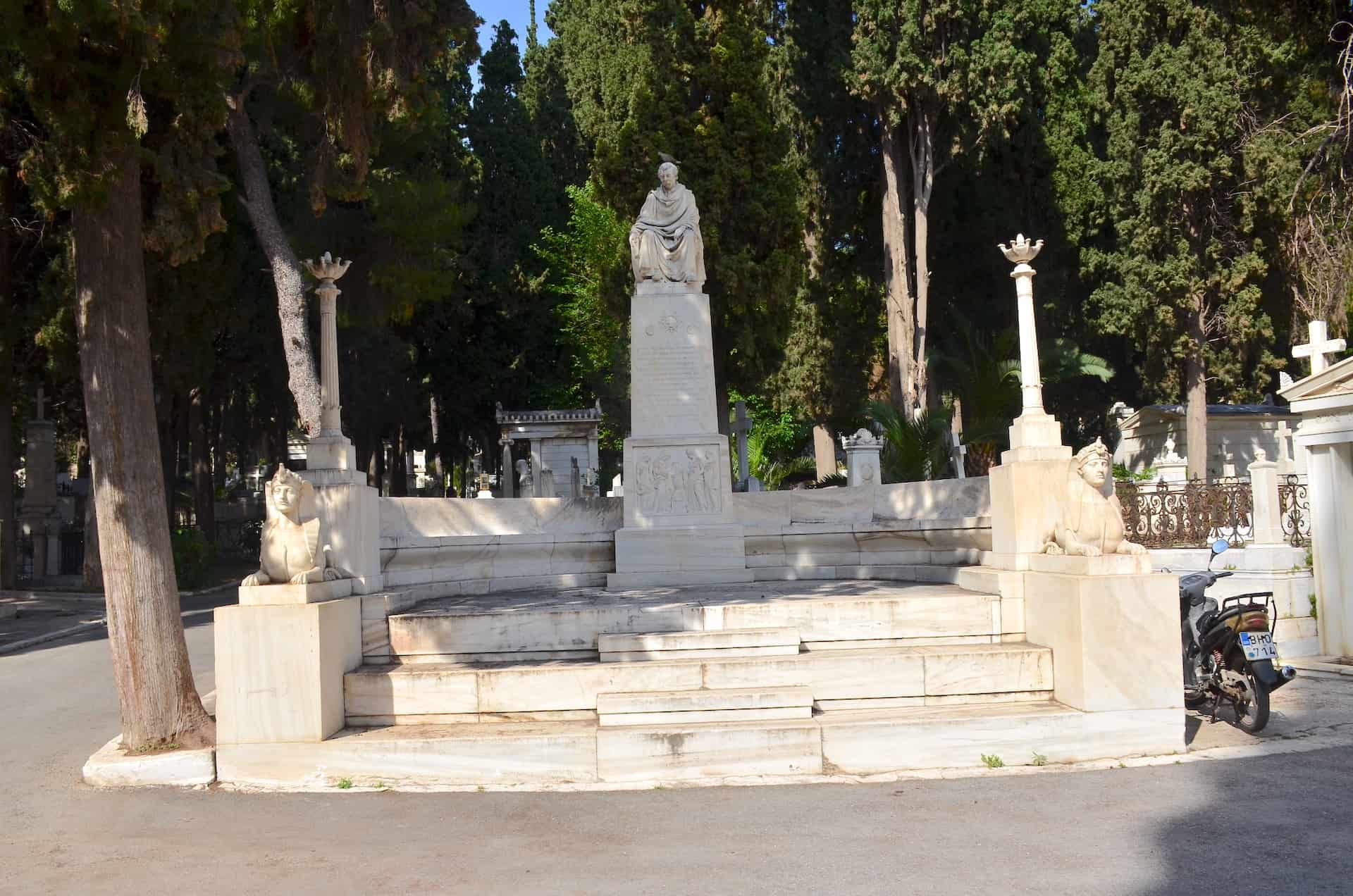 Michael Tositsas at the First Cemetery of Athens, Greece