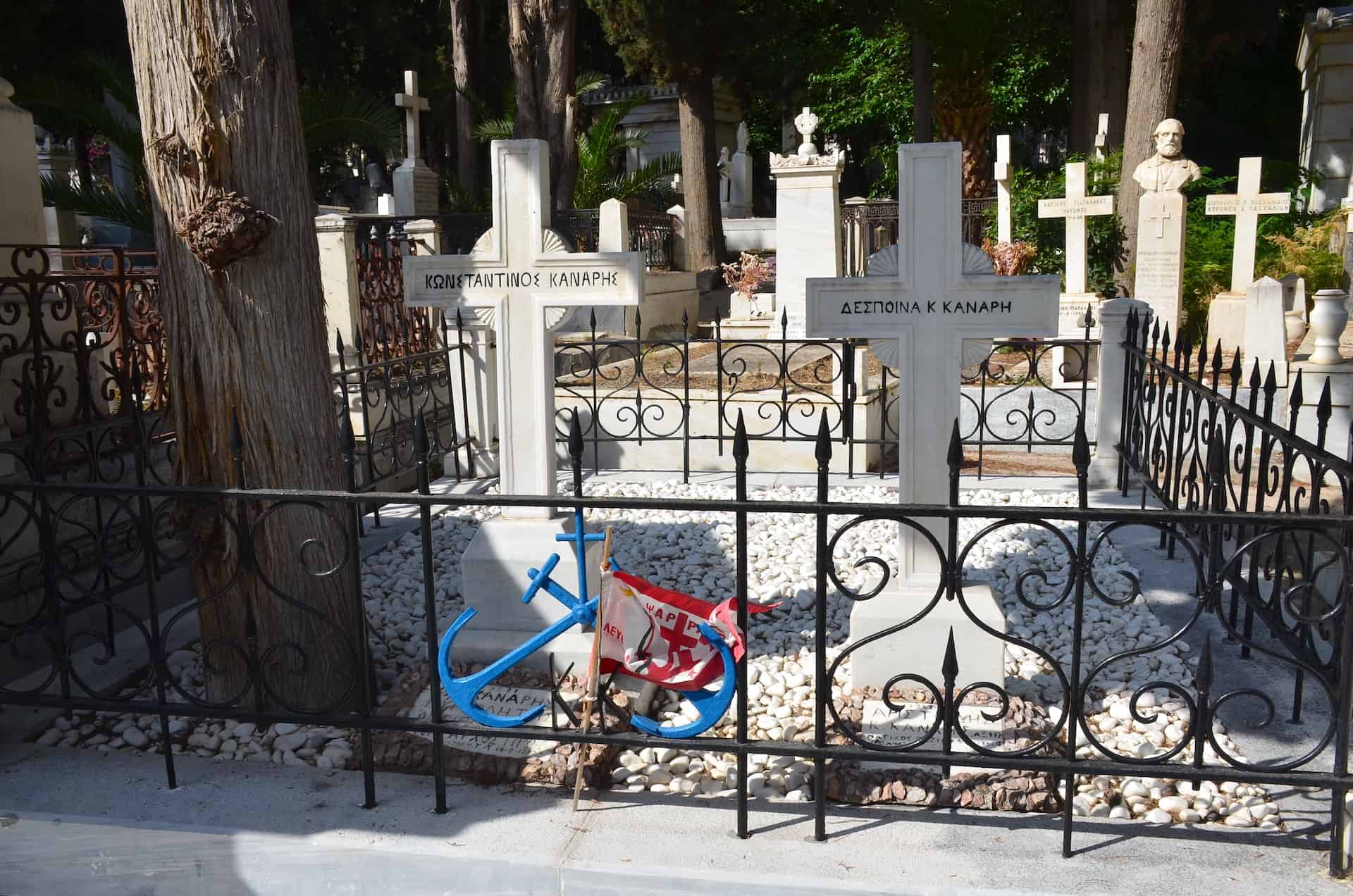 Konstantinos Kanaris at the First Cemetery of Athens, Greece