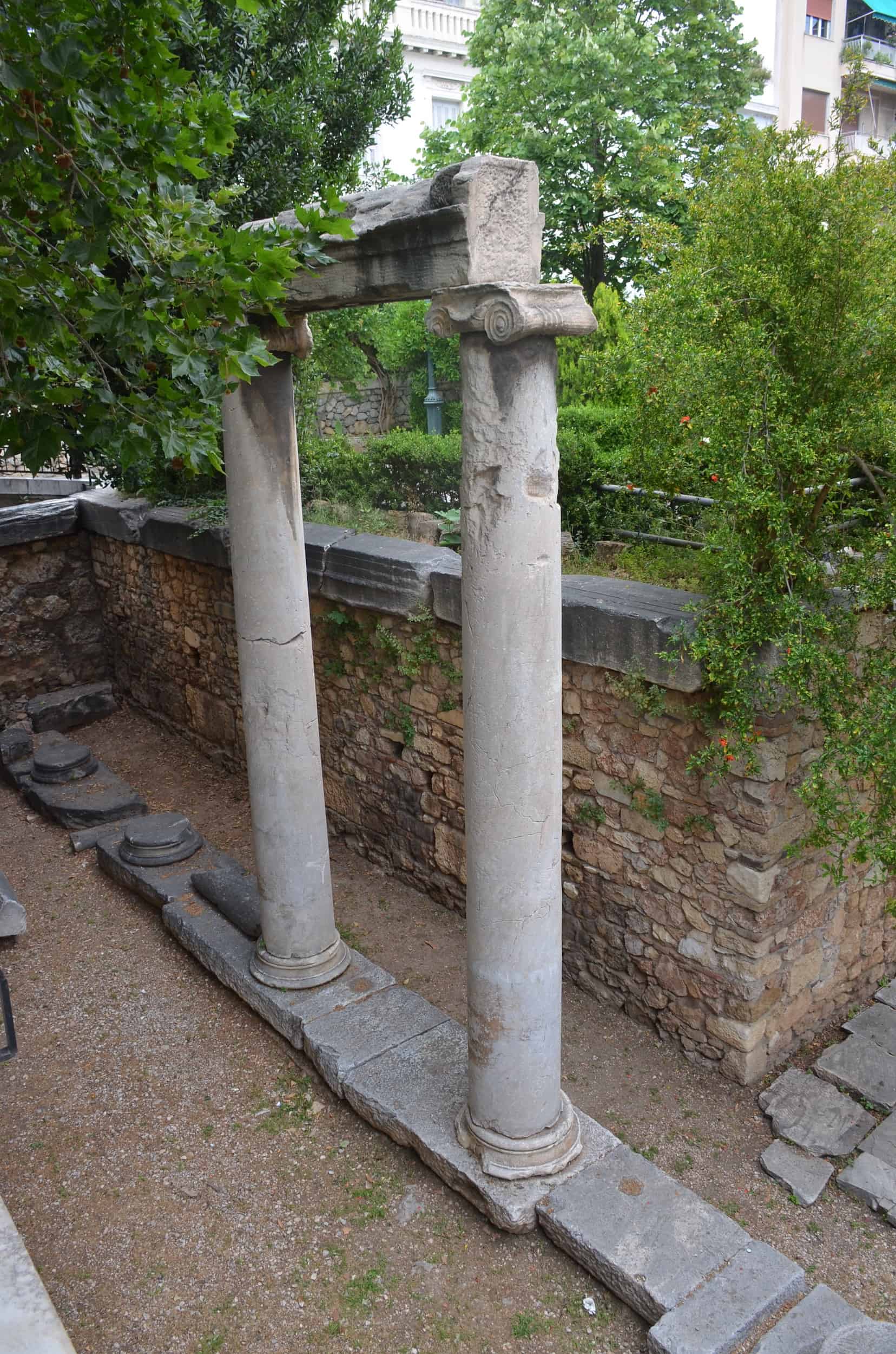 Roman stoa in Plaka, Athens, Greece