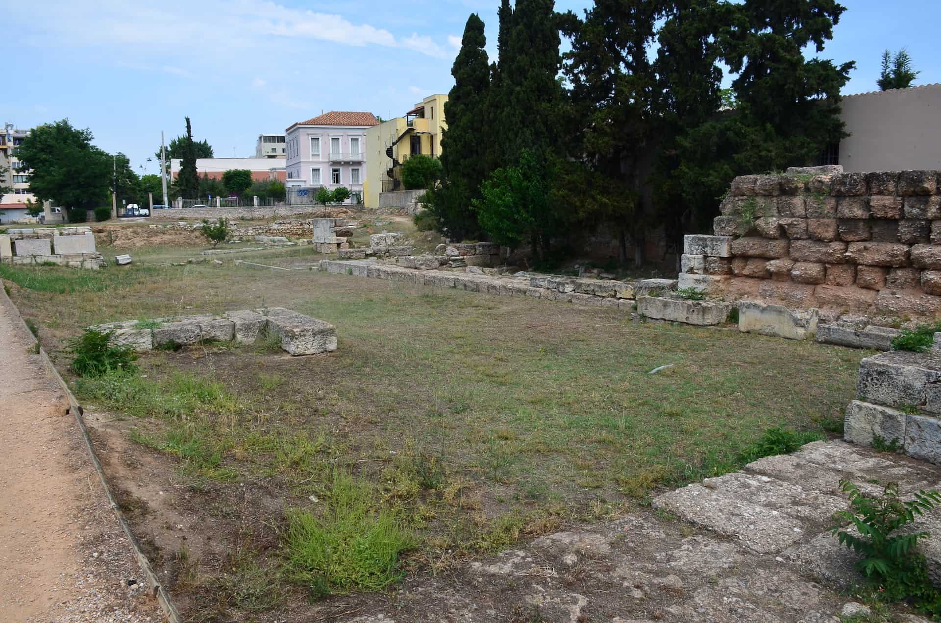 Courtyard of the Dipylon at Kerameikos, Athens, Greece