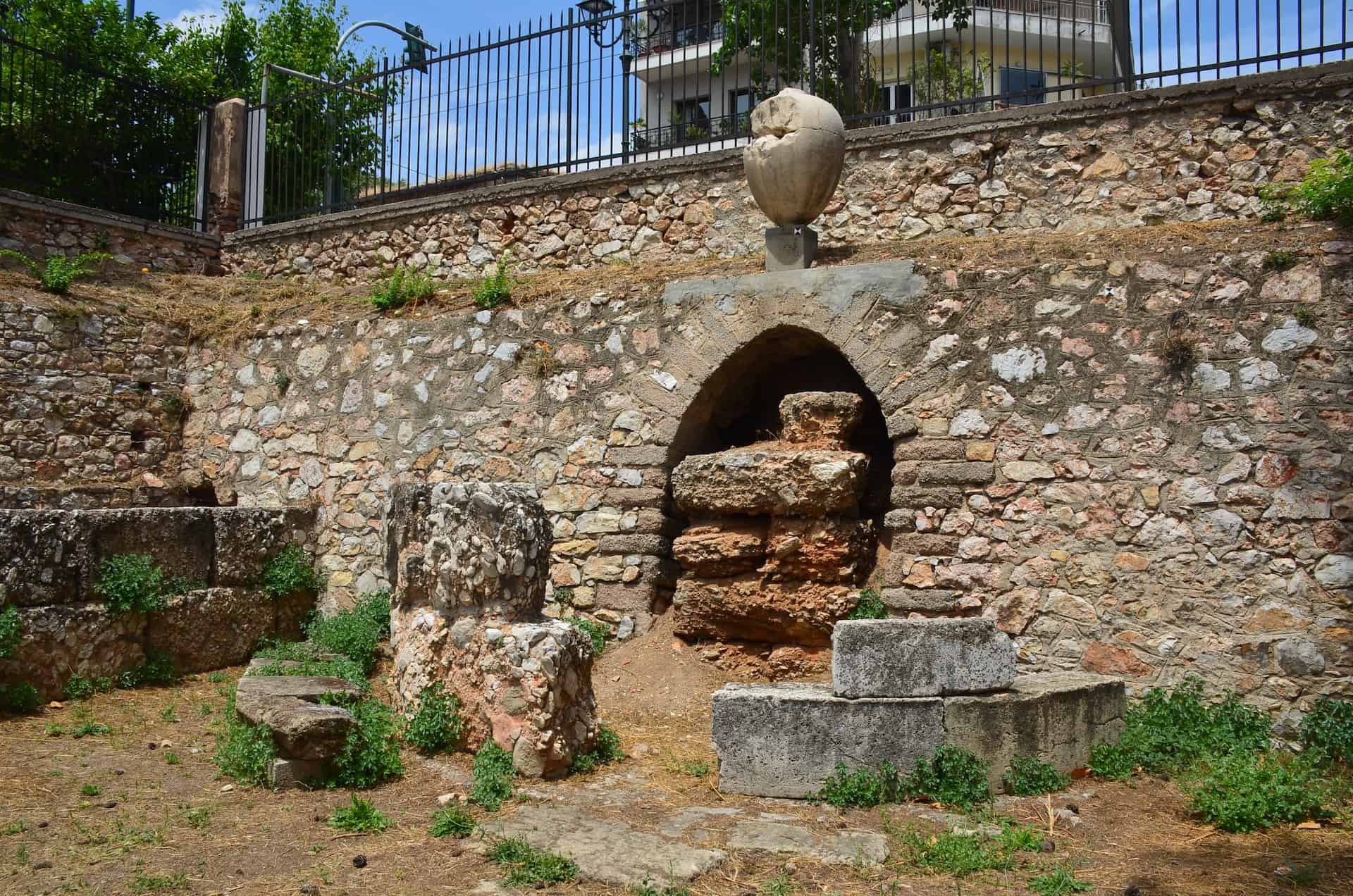 Burial monument at the third boundary stone at Kerameikos, Athens, Greece