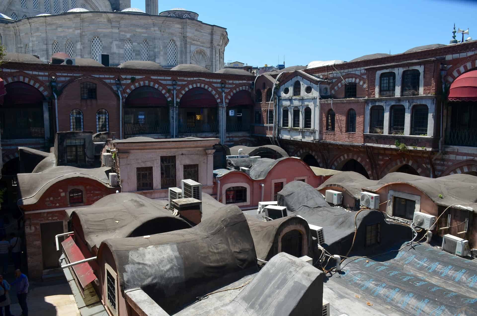 Courtyard of Çuhacı Han in Mahmutpaşa, Istanbul, Turkey