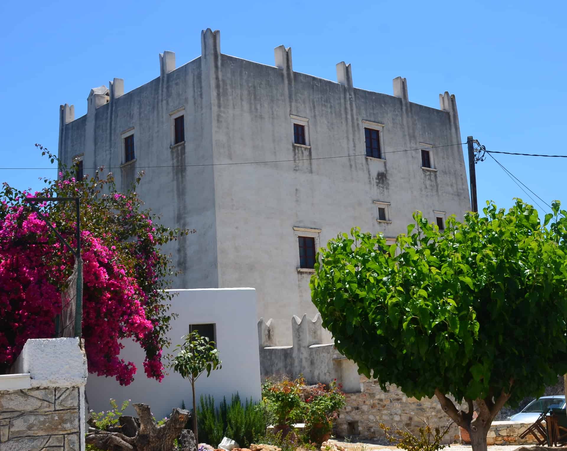 Barozzi-Gratsia Tower in Halki, Naxos, Greece
