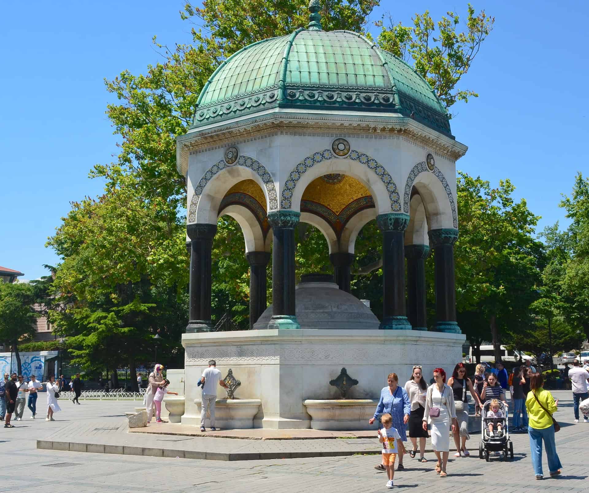 German Fountain in the Hippodrome of Constantinople in Sultanhamet, Istanbul, Turkey