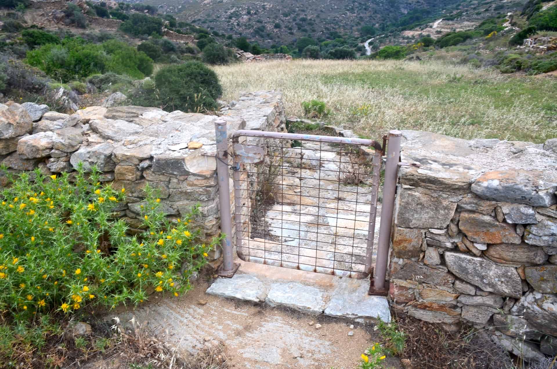 Gate on the path to the tunnel exit