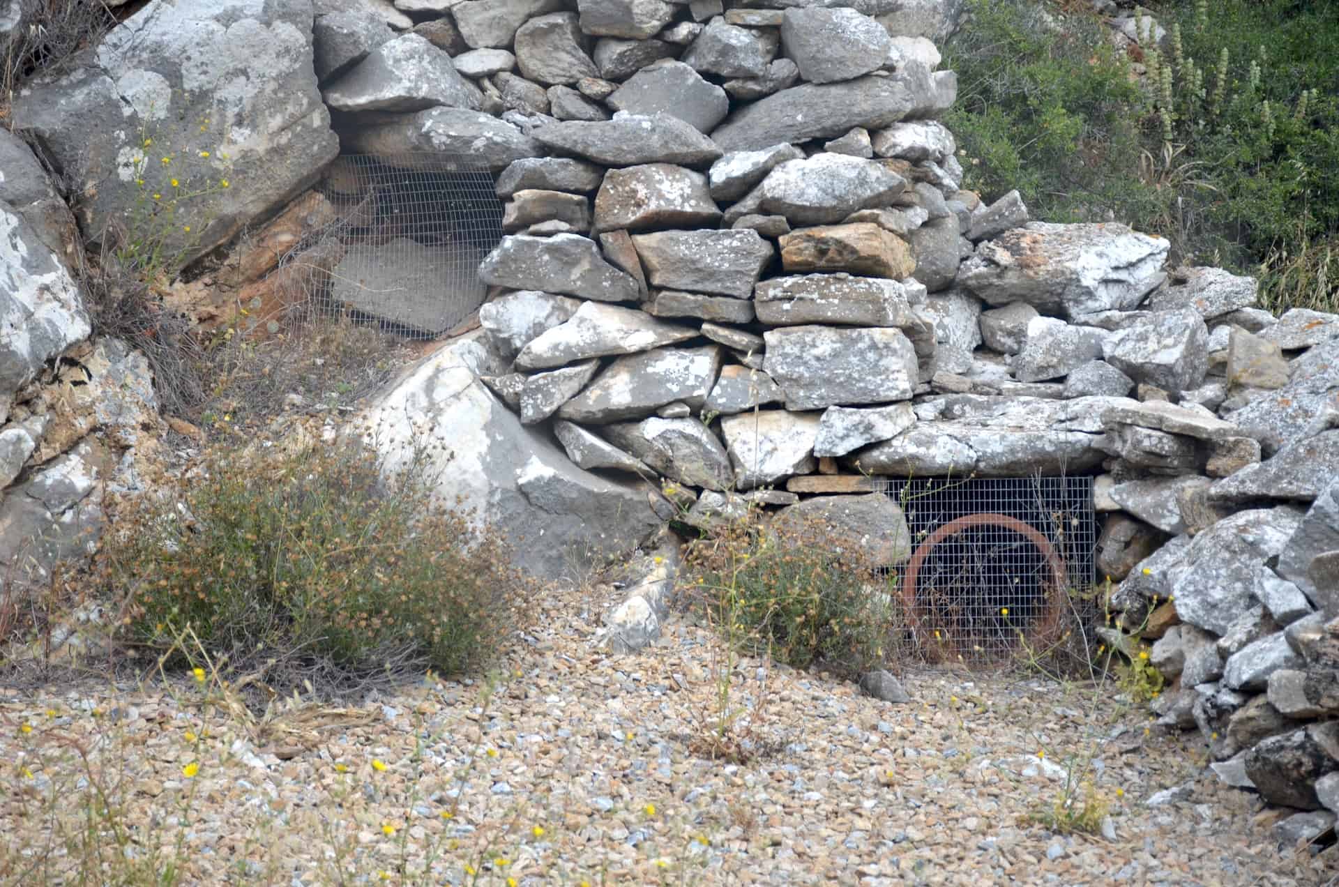 Beehives at the Sanctuary of the Springs in Melanes, Naxos, Greece