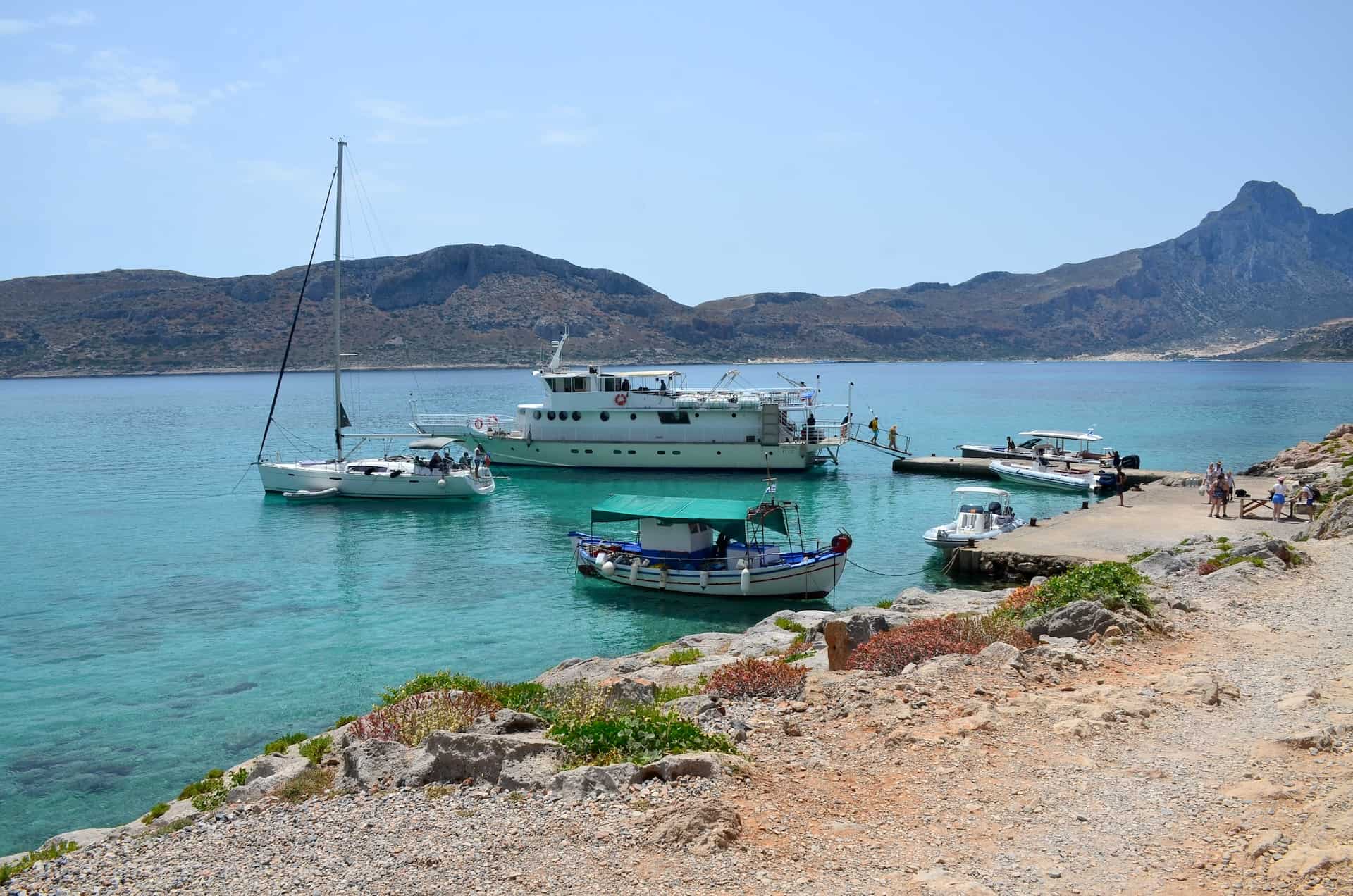 Pier at Gramvousa Island, Crete