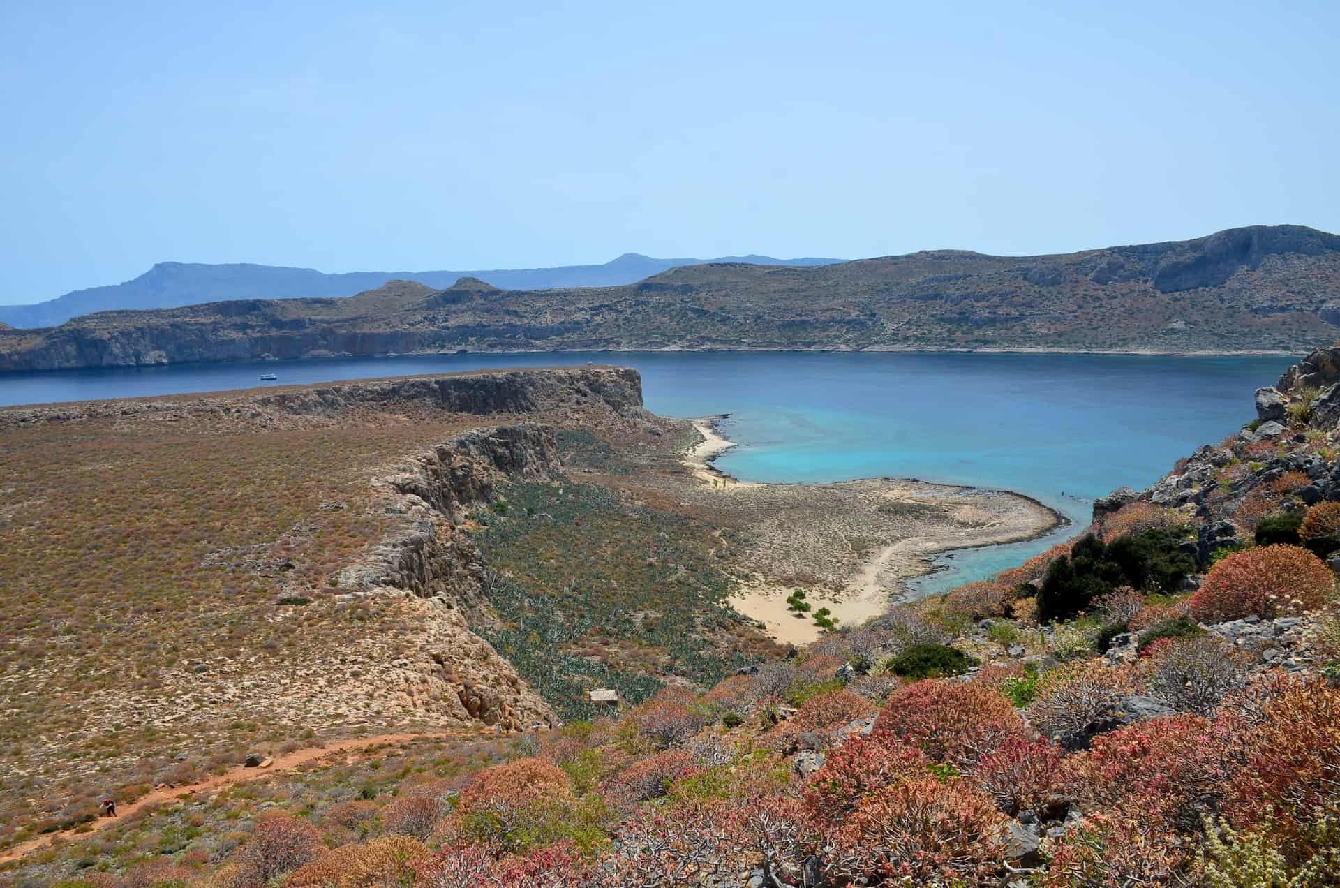 View from near the end of the trail at Gramvousa, Crete