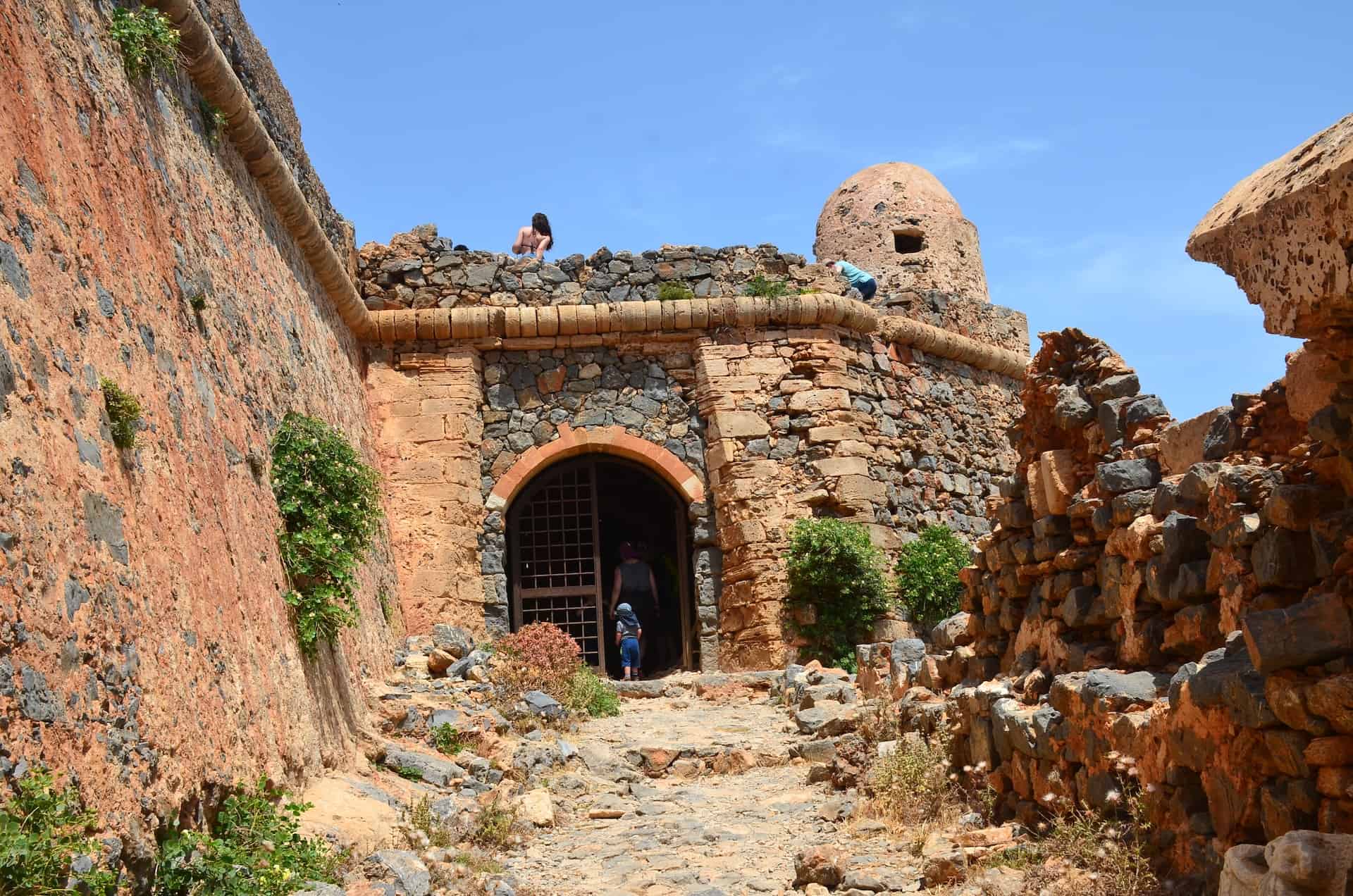 Entrance to the fortress at Gramvousa, Crete