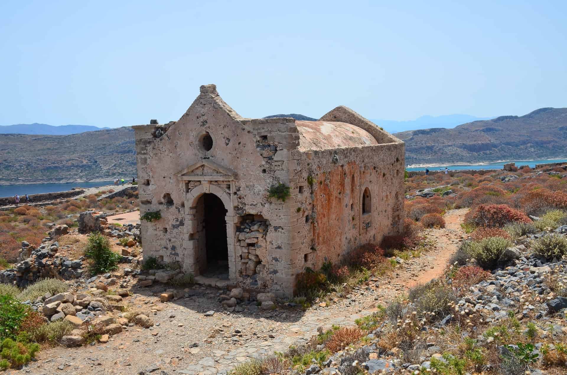 Church of the Annunciation of the Virgin Mary at the Venetian fortress on Gramvousa, Crete