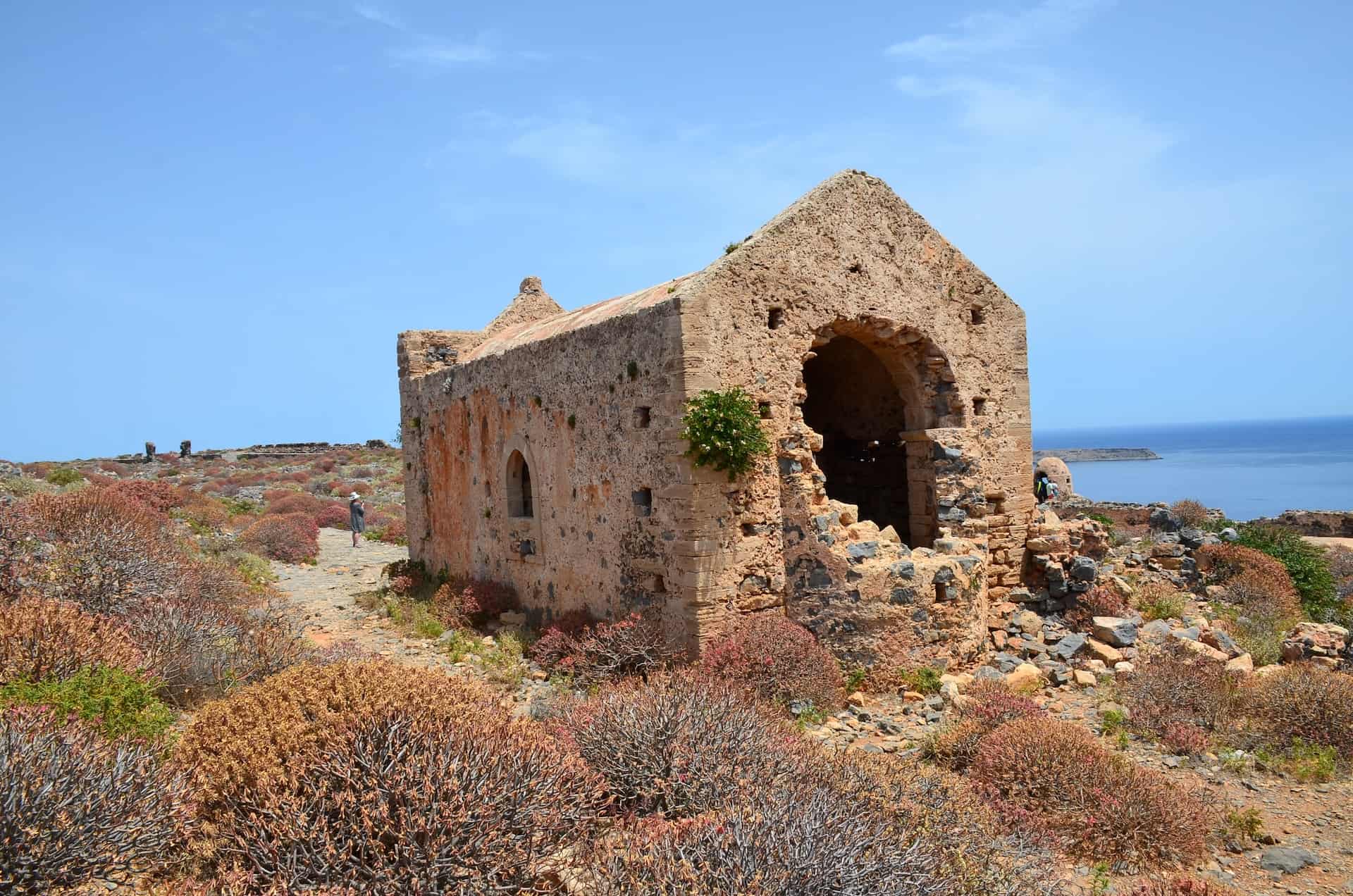 Apse of the Church of the Annunciation of the Virgin Mary at the Venetian fortress on Gramvousa, Crete