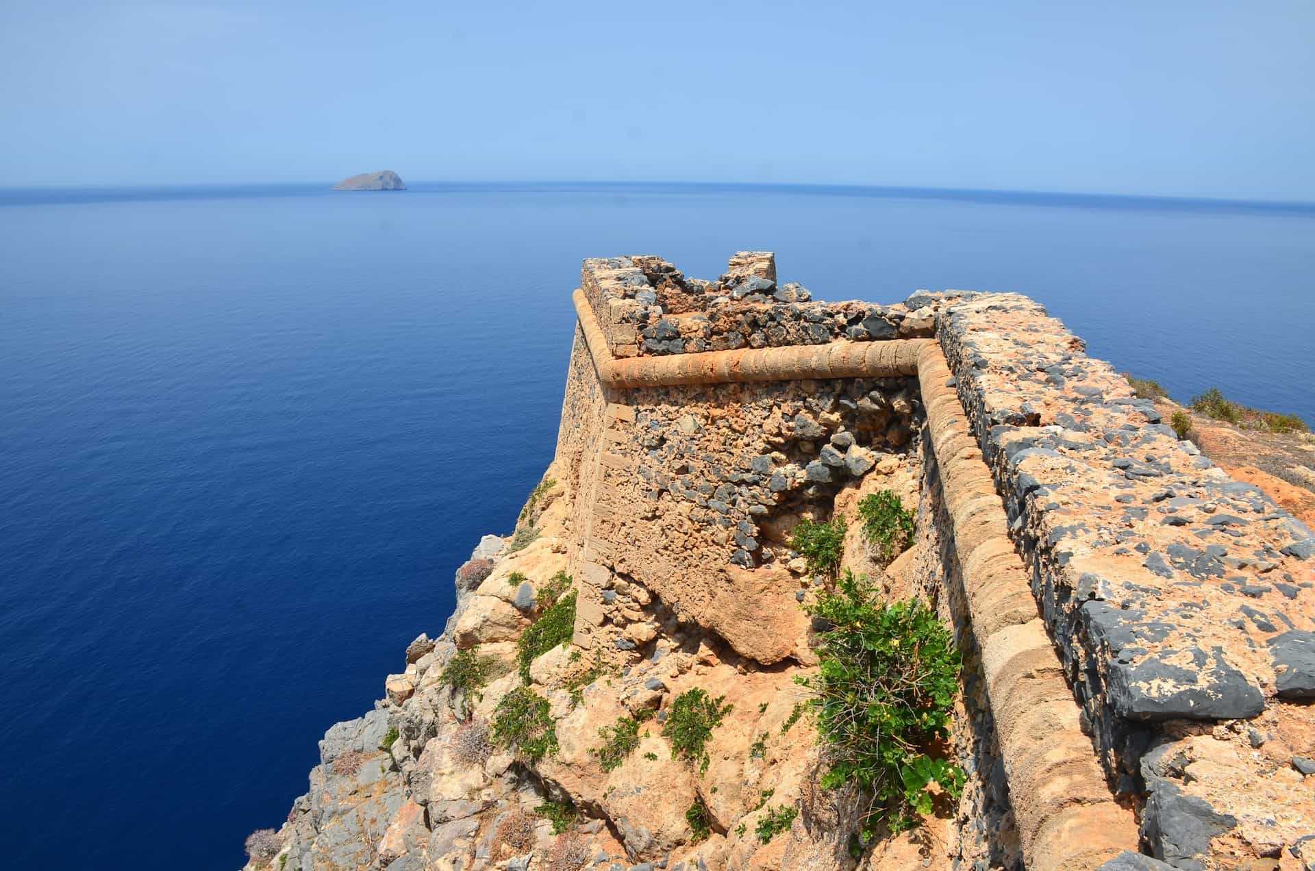Southwest corner of the Venetian fortress on Gramvousa, Crete