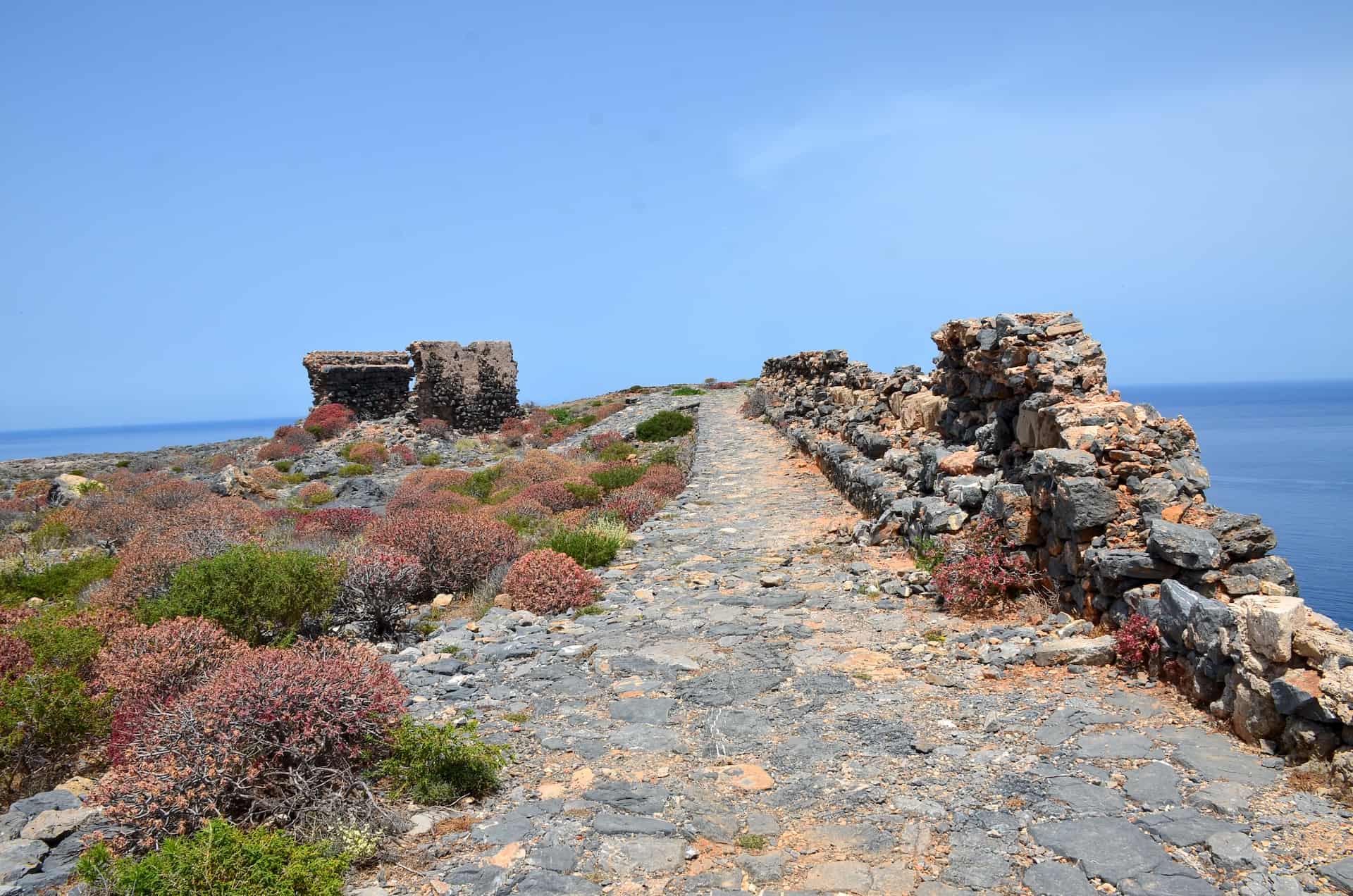 North end of the Venetian fortress on Gramvousa, Crete