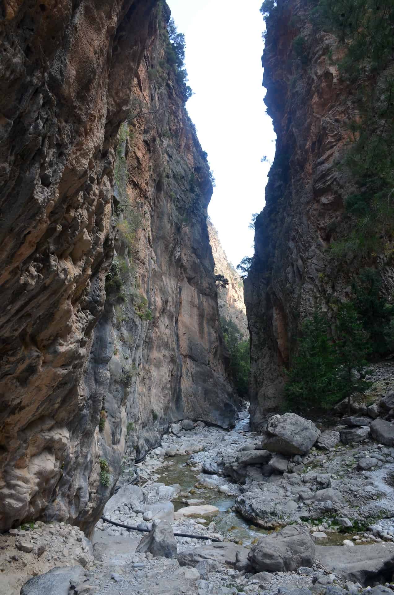 The Gates at the Samaria Gorge in Crete, Greece