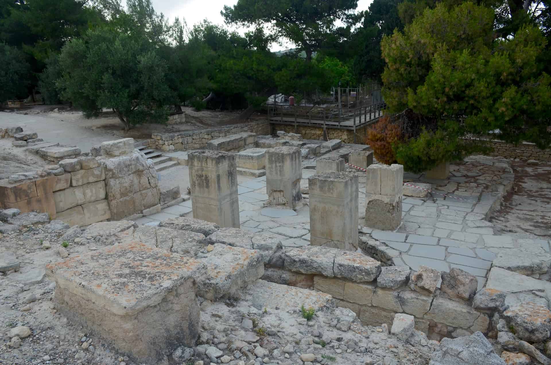 North Pillar Hall at Knossos, Crete, Greece