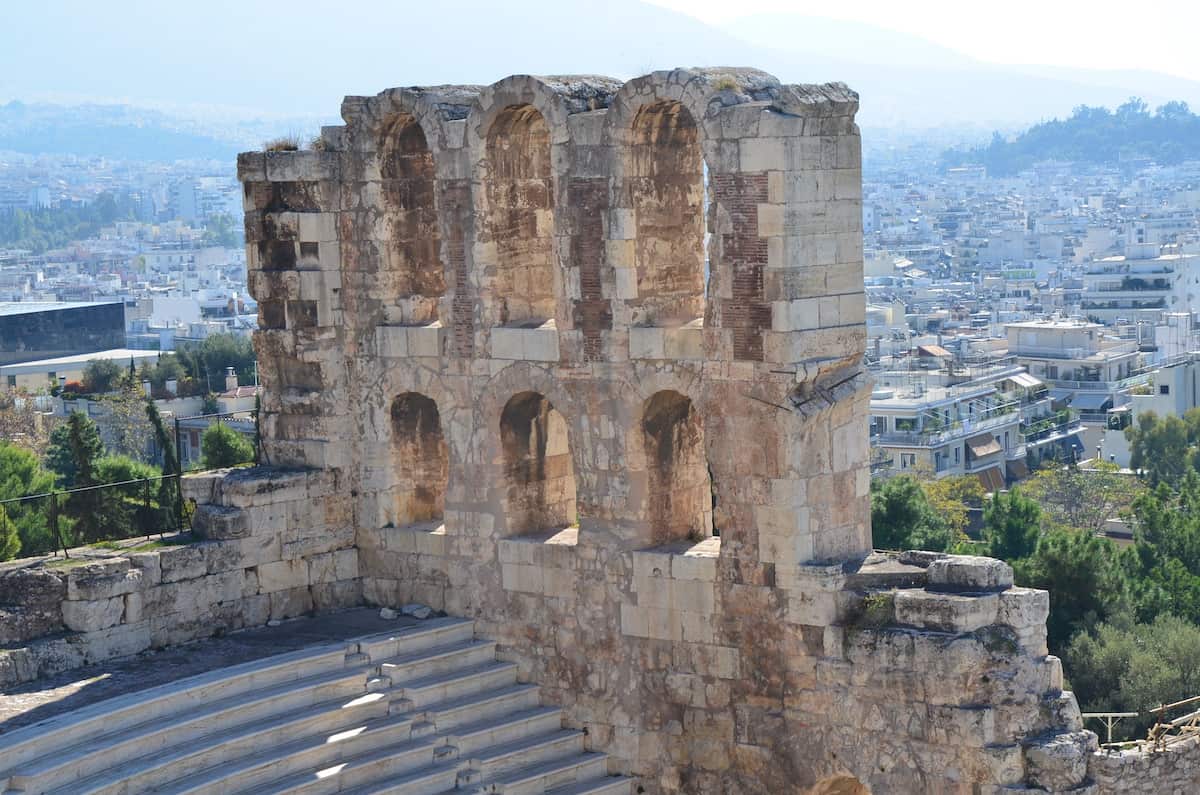 Wall of the Odeon of Herodes Atticus
