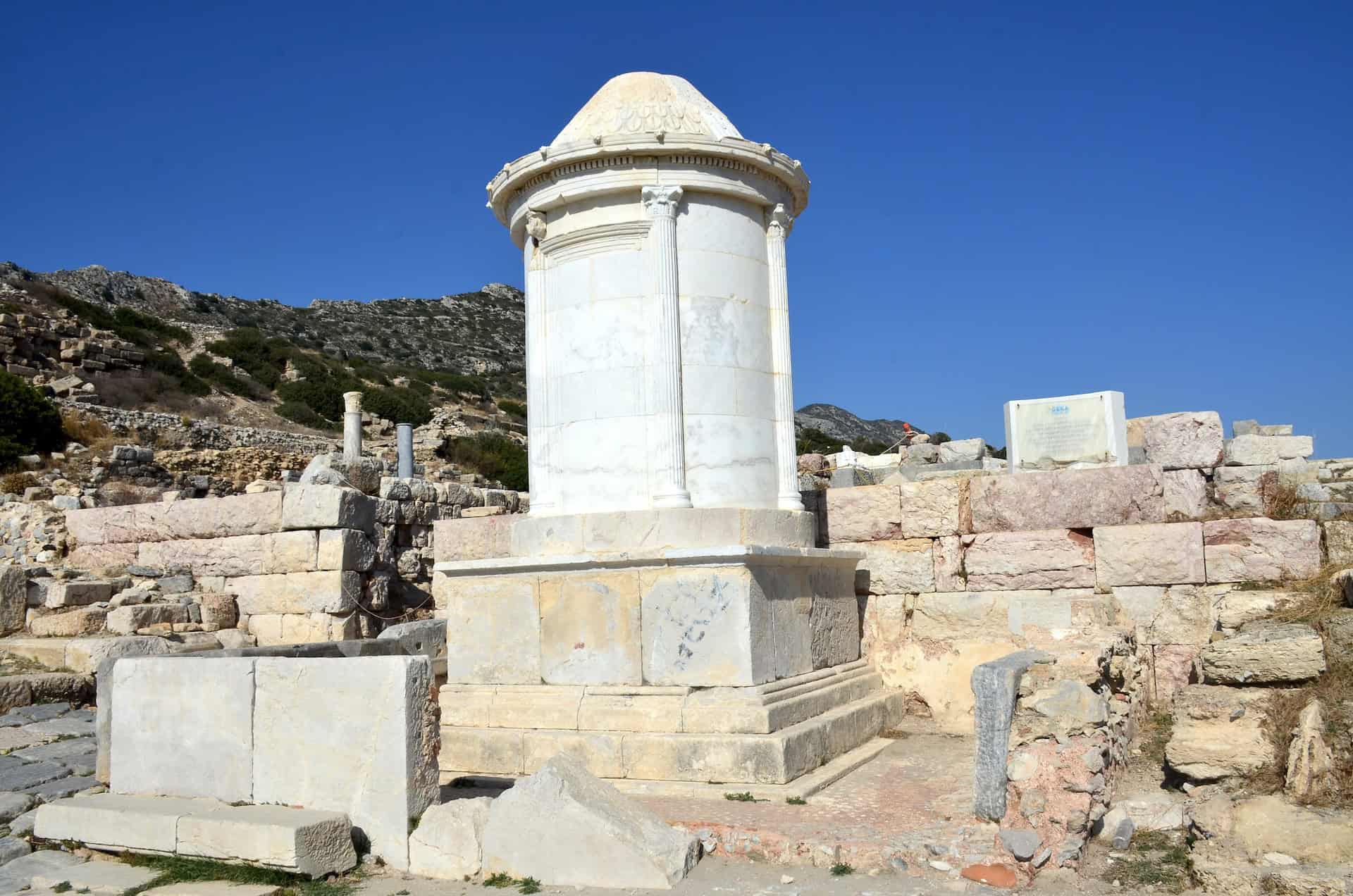 Fountain of Boulakrates at Knidos on Datça Peninsula, Turkey