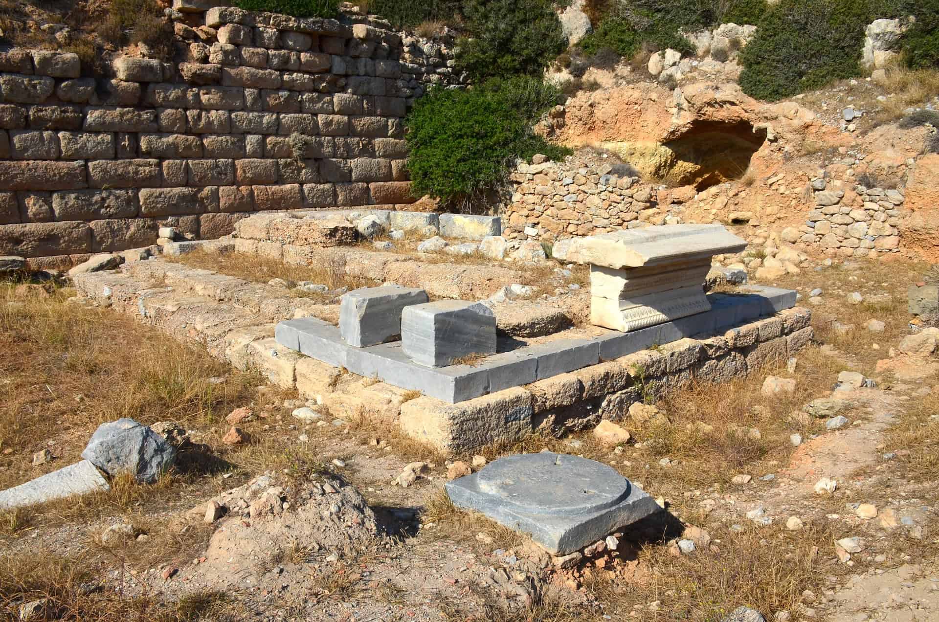 Altar of the Temple of Apollo at Knidos on Datça Peninsula, Turkey