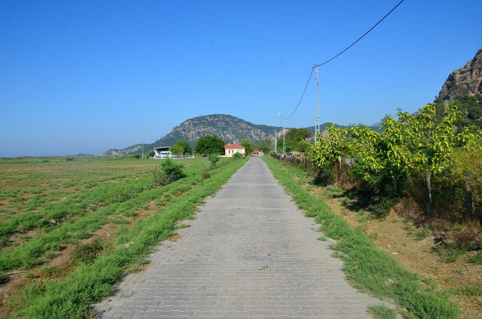 Road to Kaunos