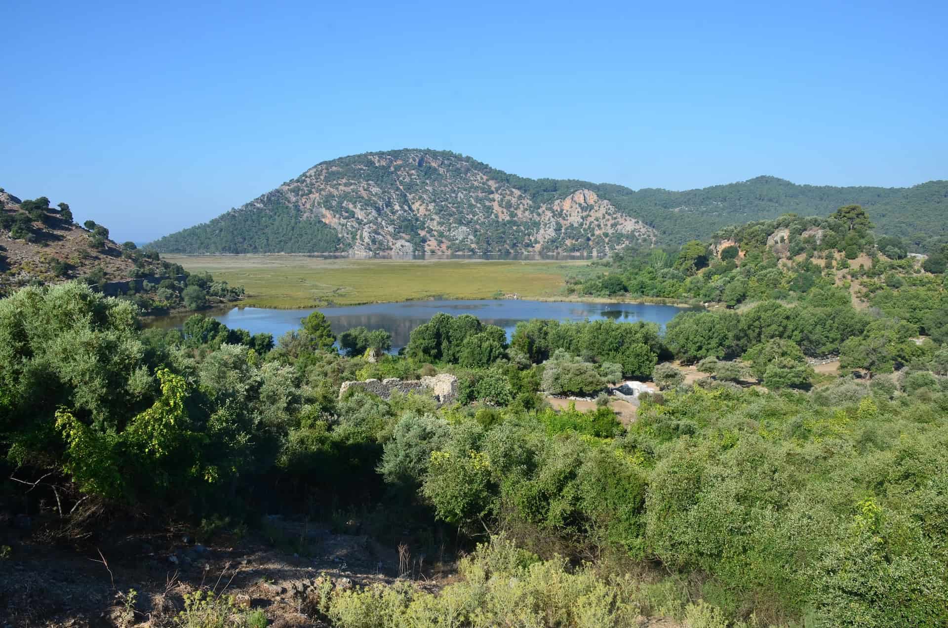 Looking towards the Harbor at Kaunos, Turkey