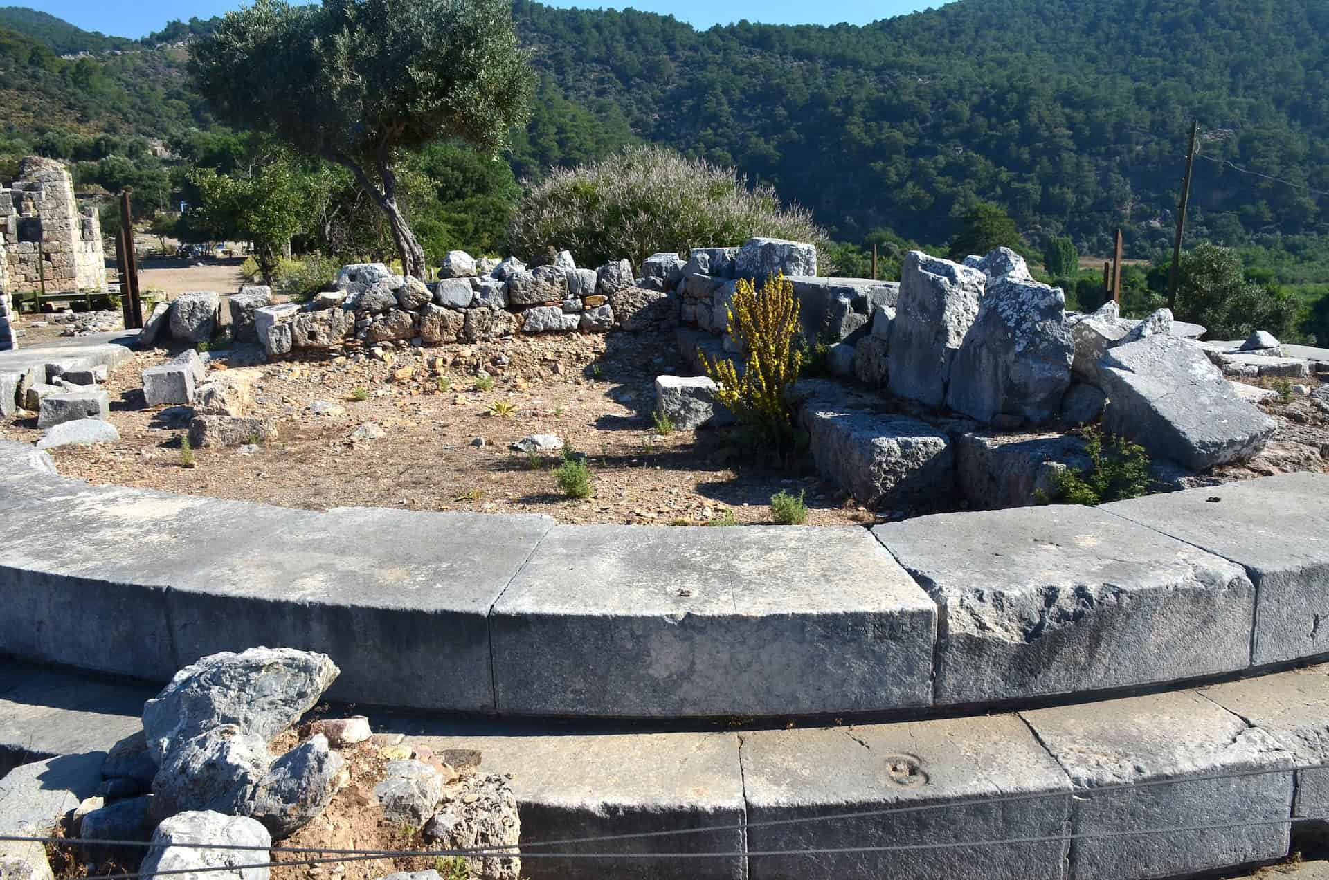 Observation Platform at the Palaestra Terrace at Kaunos, Turkey