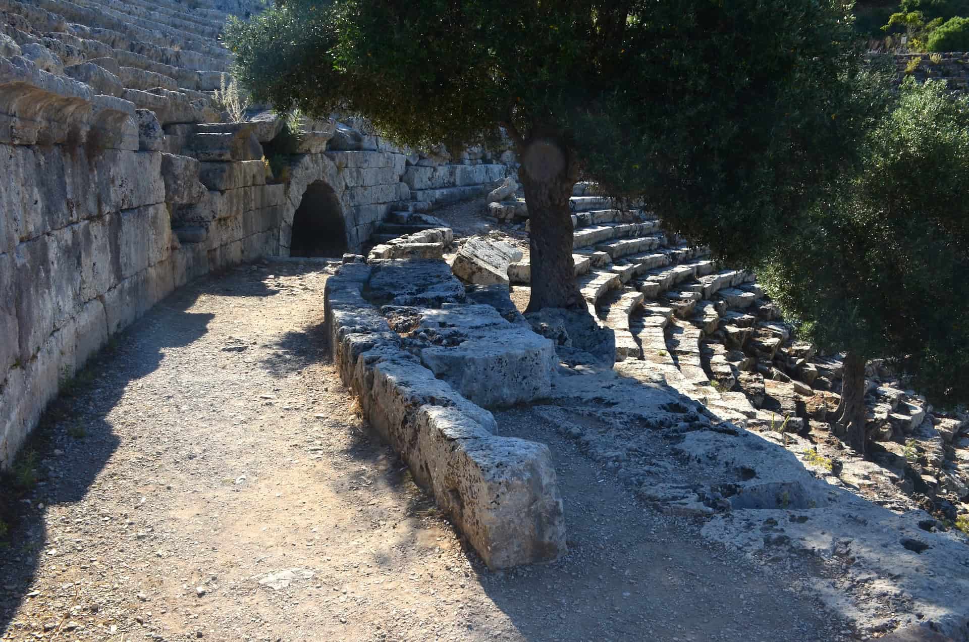 Walkway of the Theatre at Kaunos, Turkey