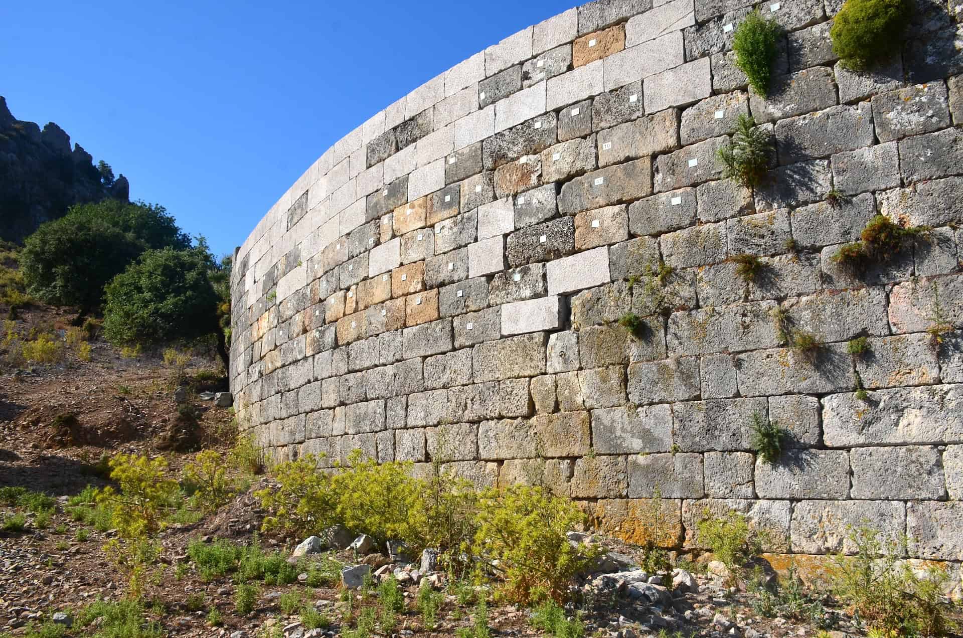 Outer wall of the Theatre