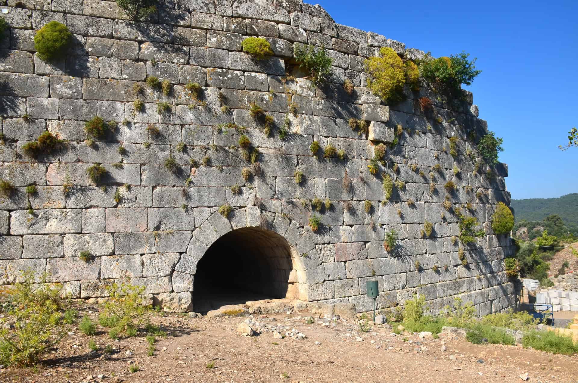 Outer wall of the Theatre