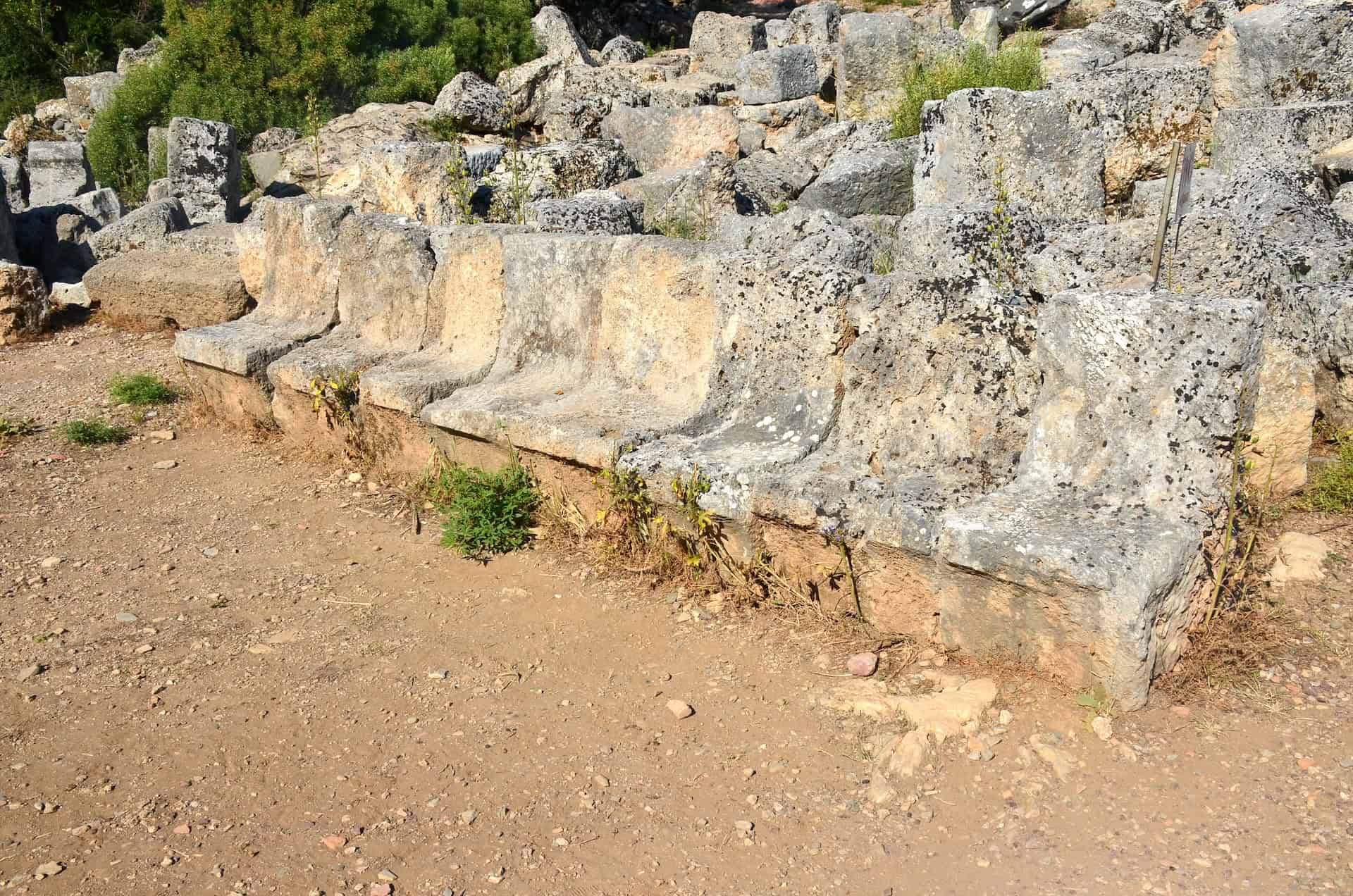 Seats outside the Theatre