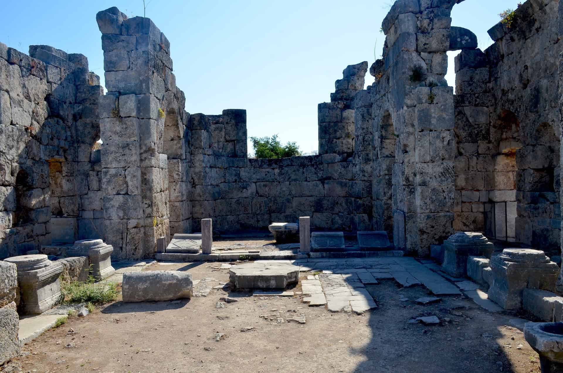 Nave of the Domed Church at the Palaestra Terrace at Kaunos, Turkey