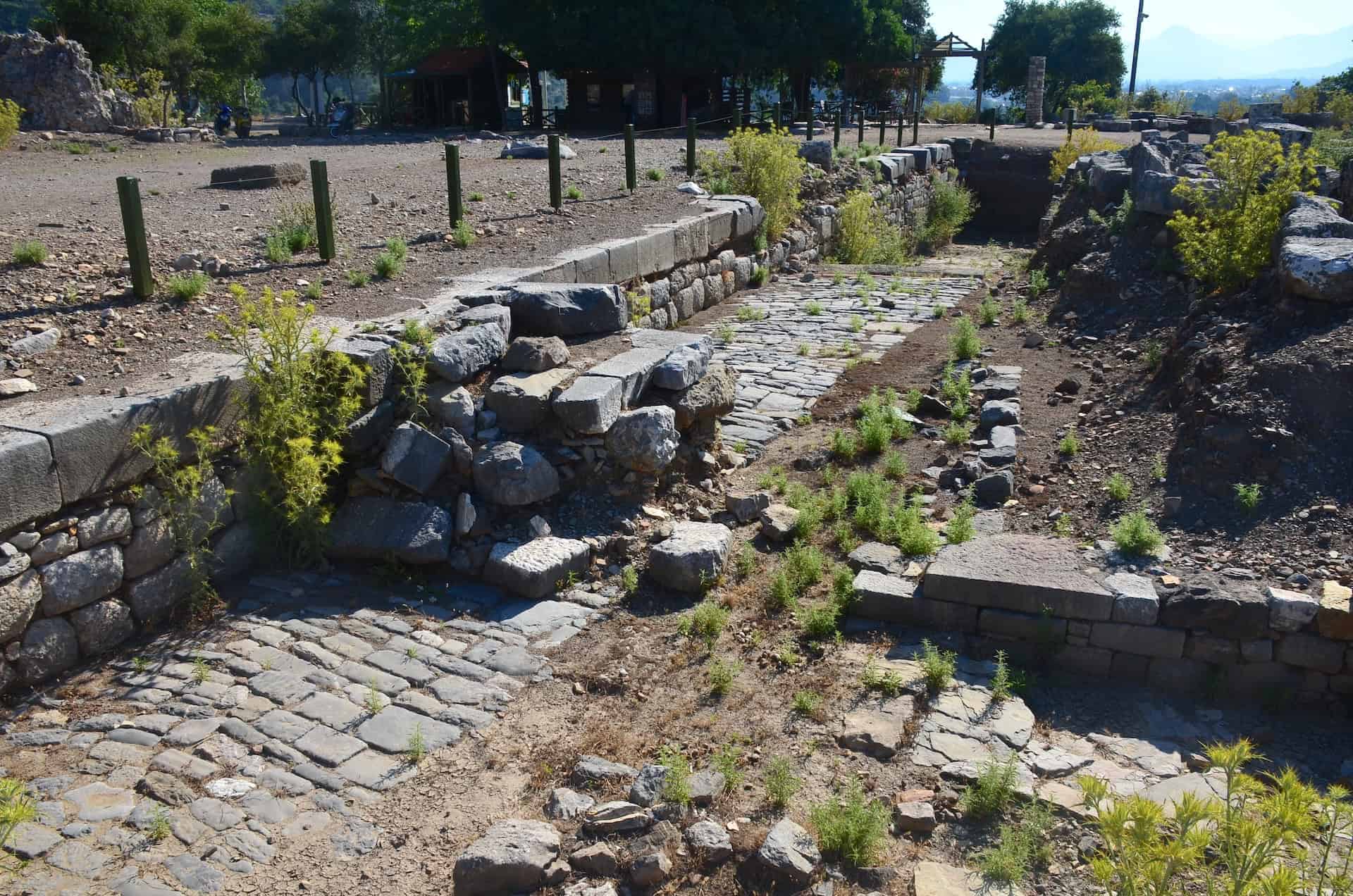 Ancient street at the Palaestra Terrace