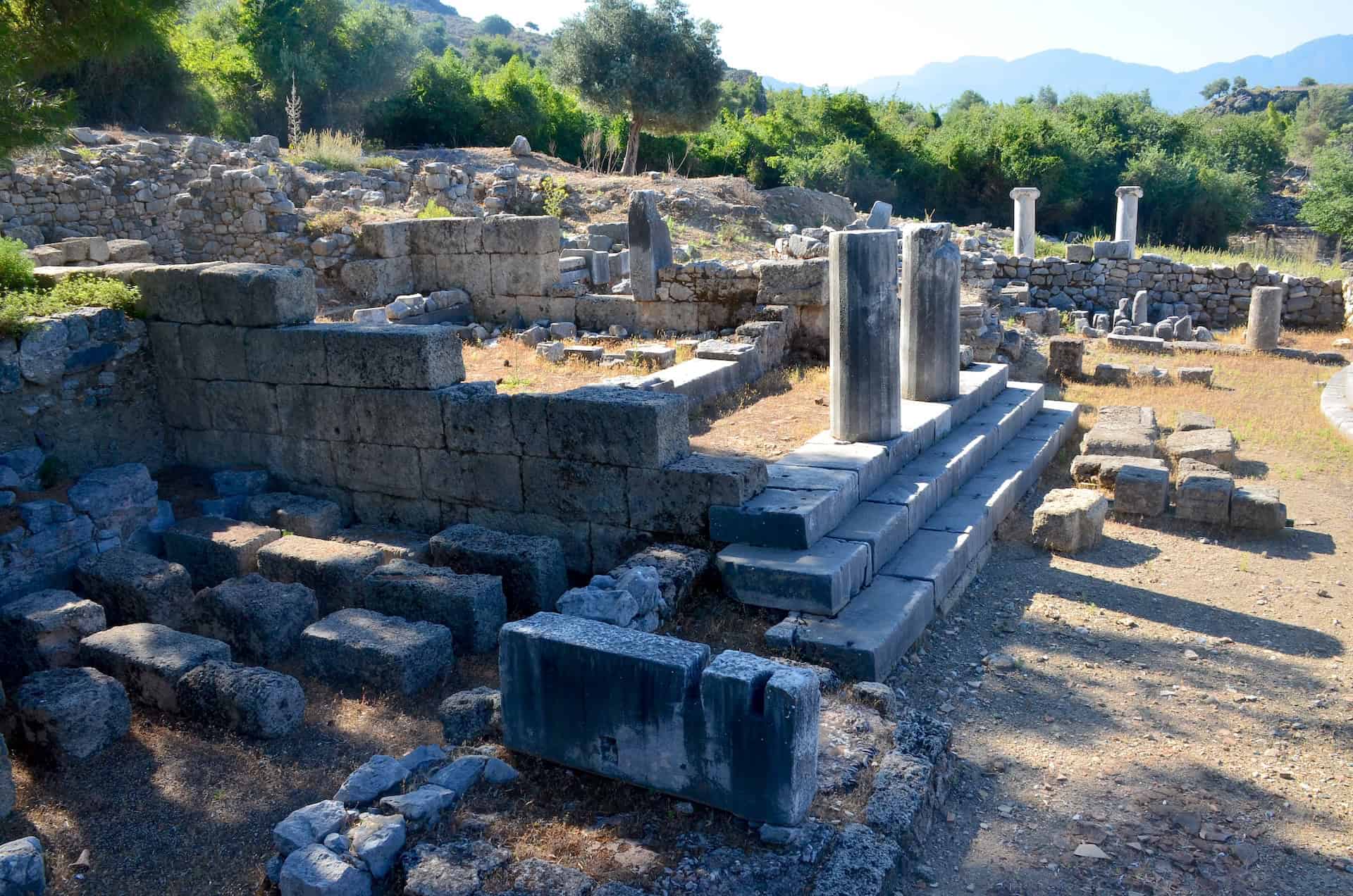 Temple at the Temple Terrace at Kaunos, Turkey