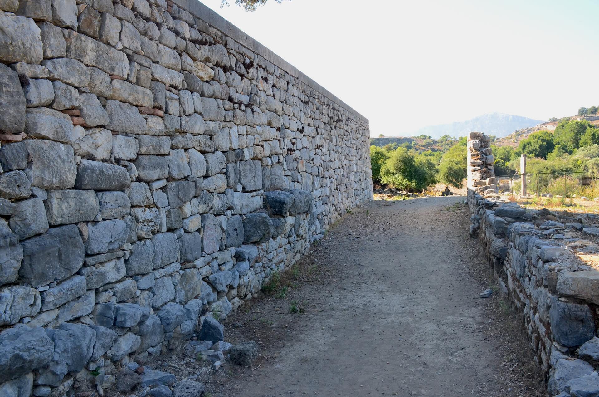 Retaining wall of the Temple Terrace