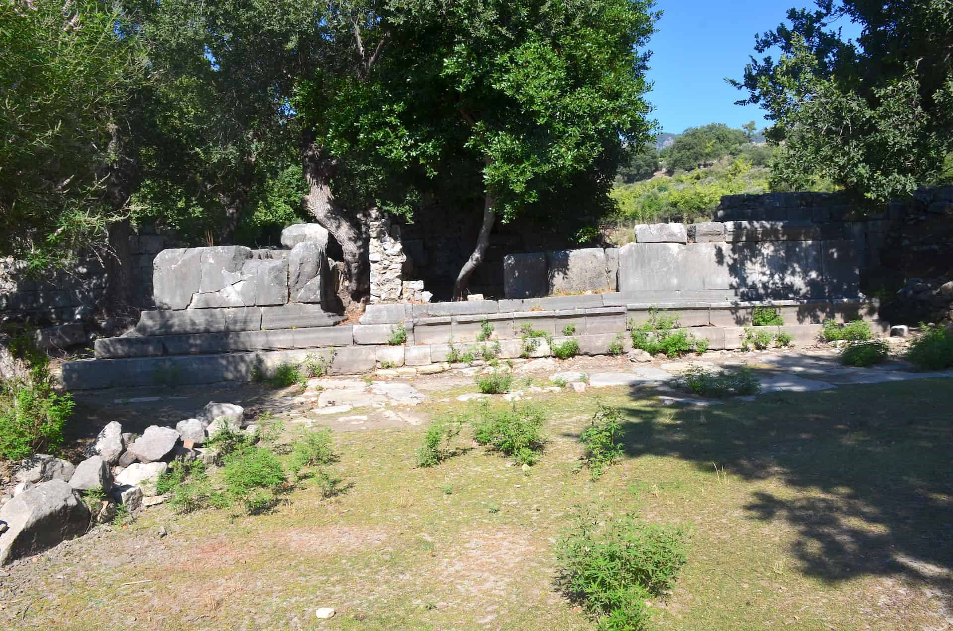 Monument of Quintus Vedius Capito (right) and Glykinna (left) at Kaunos, Turkey