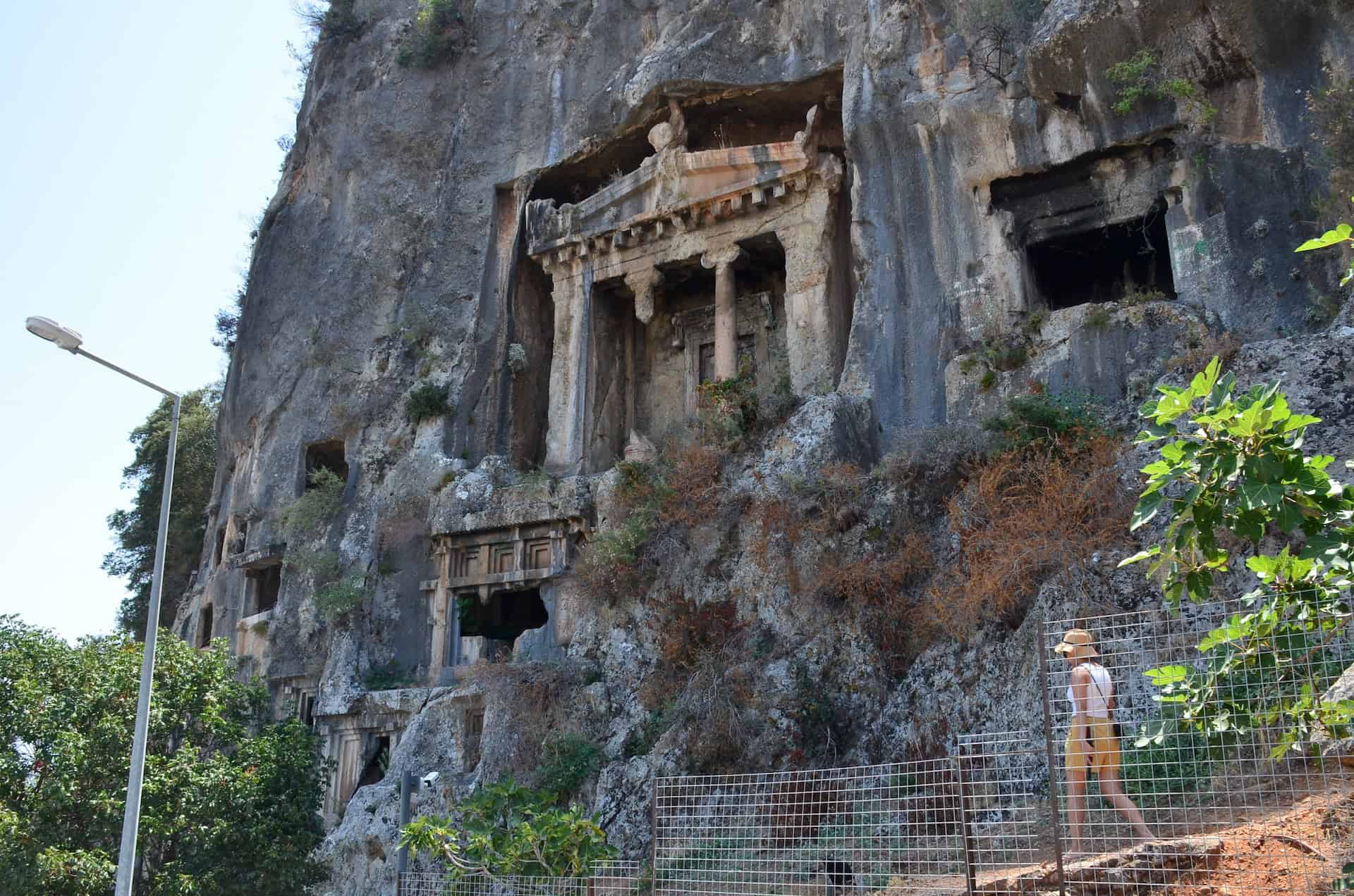Temple-type tomb at the Amyntas Rock Tombs