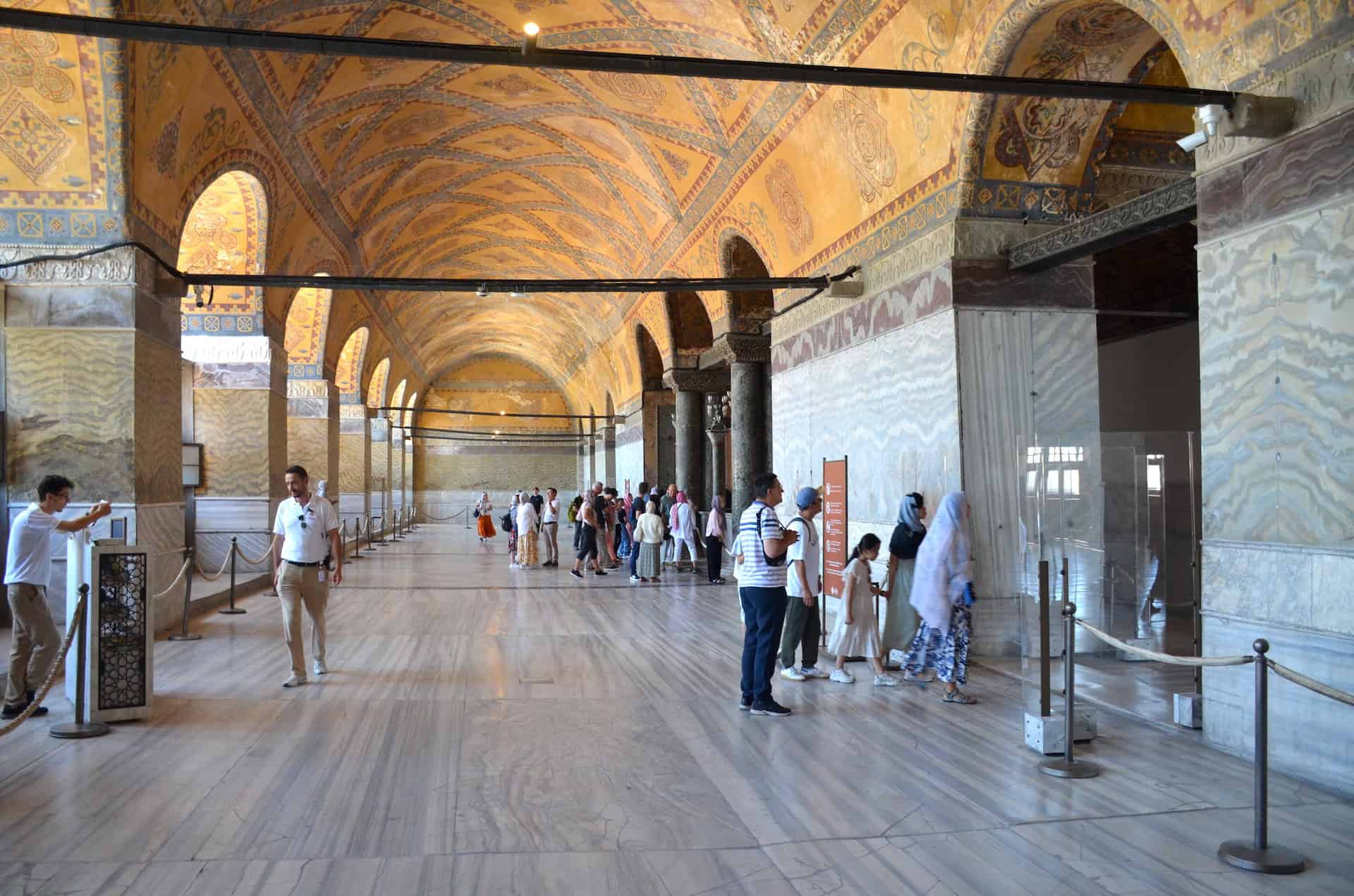 Center of the upper gallery