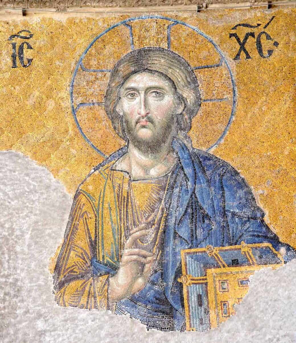 Christ Pantocrator on the Deësis mosaic