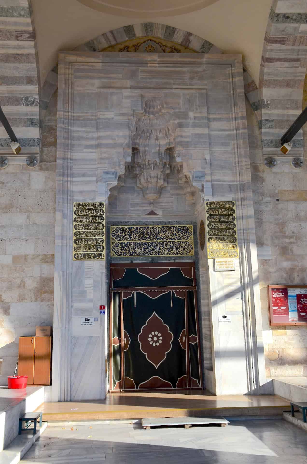 Entrance portal of the Mahmud Pasha Mosque