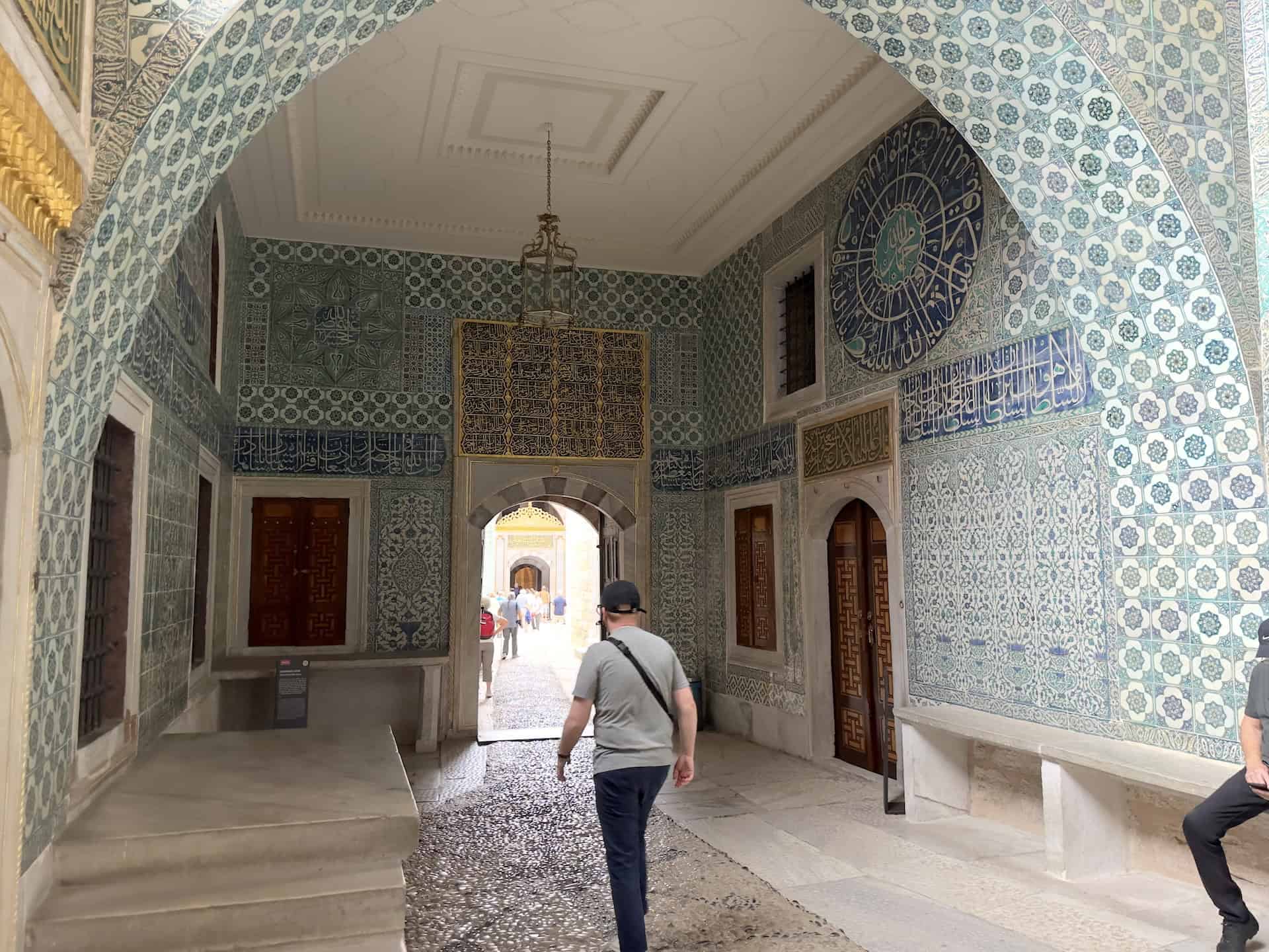 Hall of the Ablutions Fountain in the Imperial Harem at Topkapi Palace in Istanbul, Turkey