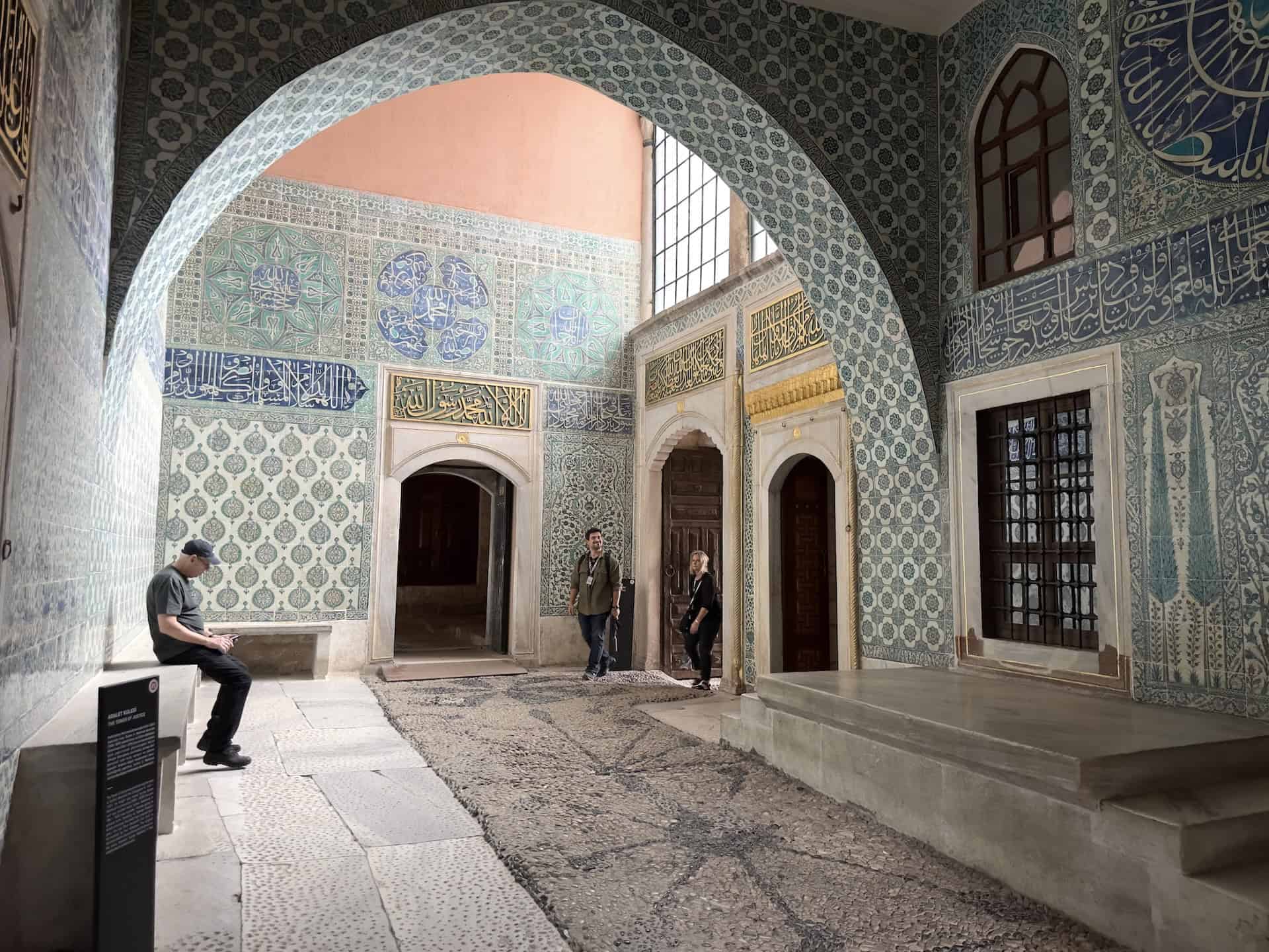 Hall of the Ablutions Fountain in the Imperial Harem at Topkapi Palace in Istanbul, Turkey