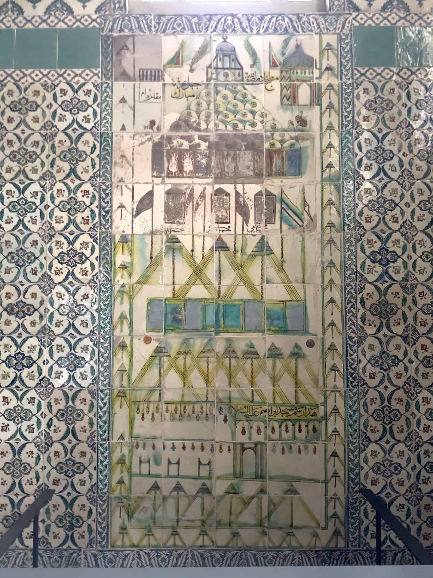 Tile panel depicting Mount Arafat in the Mosque of the Black Eunuchs