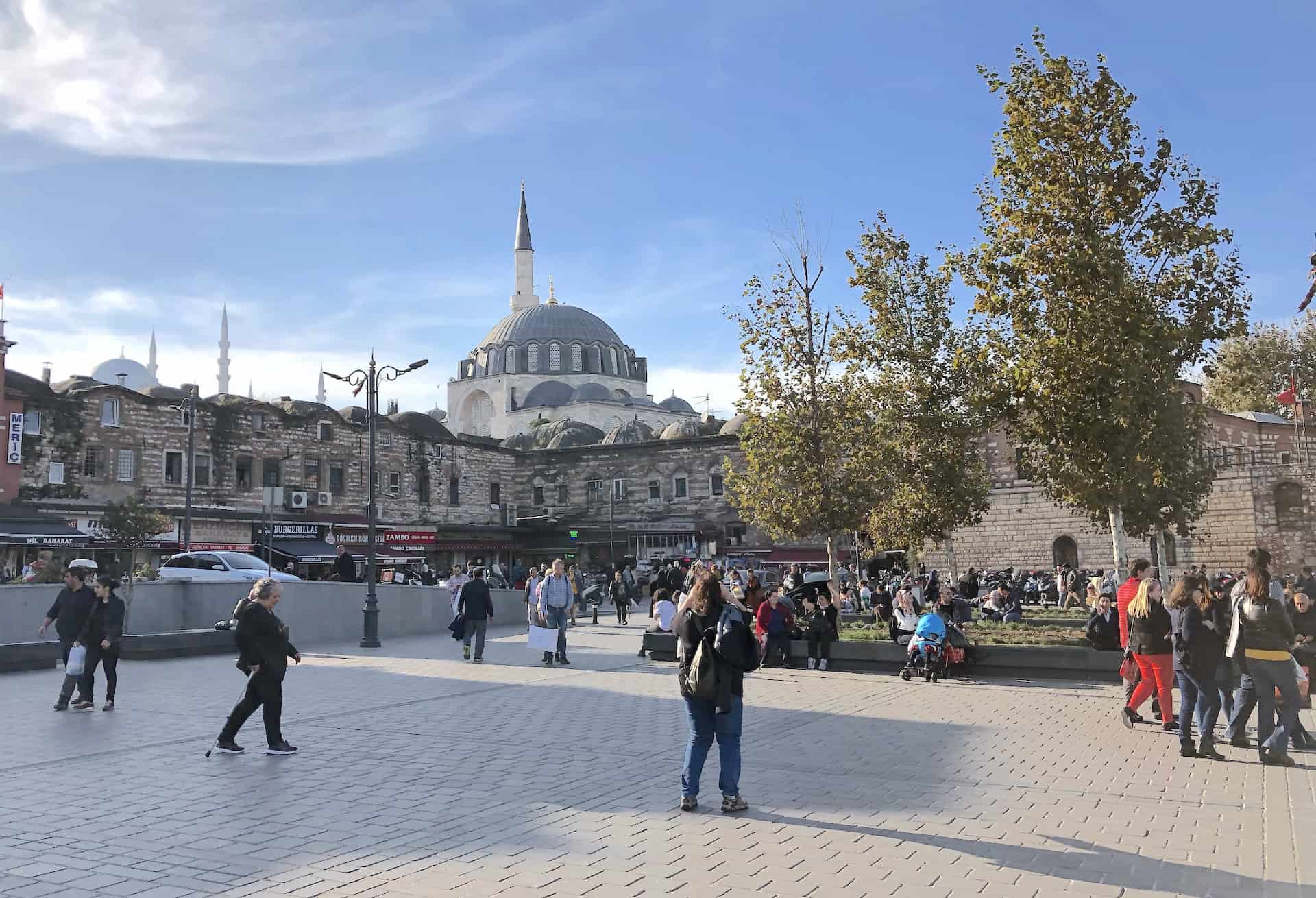 Eminönü Square in Istanbul, Turkey