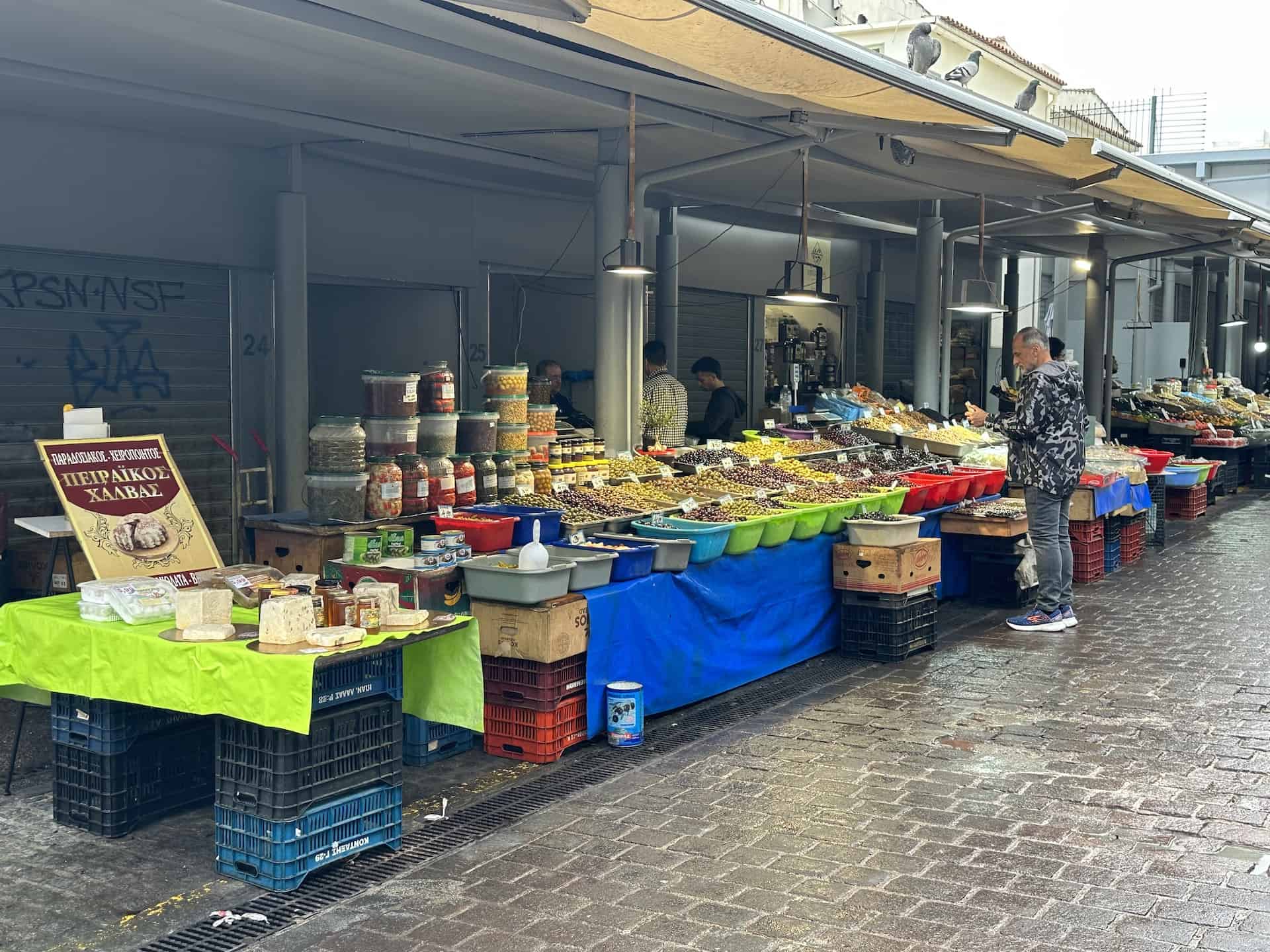 Olive stall on Aristogitonos
