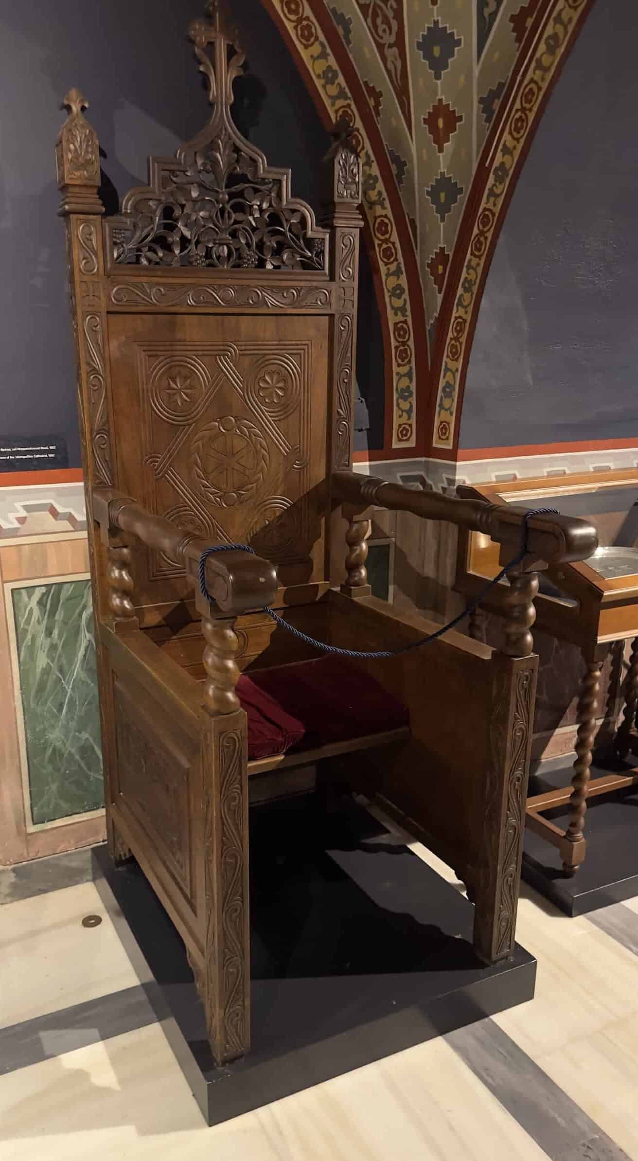 First throne of the Metropolitan Cathedral