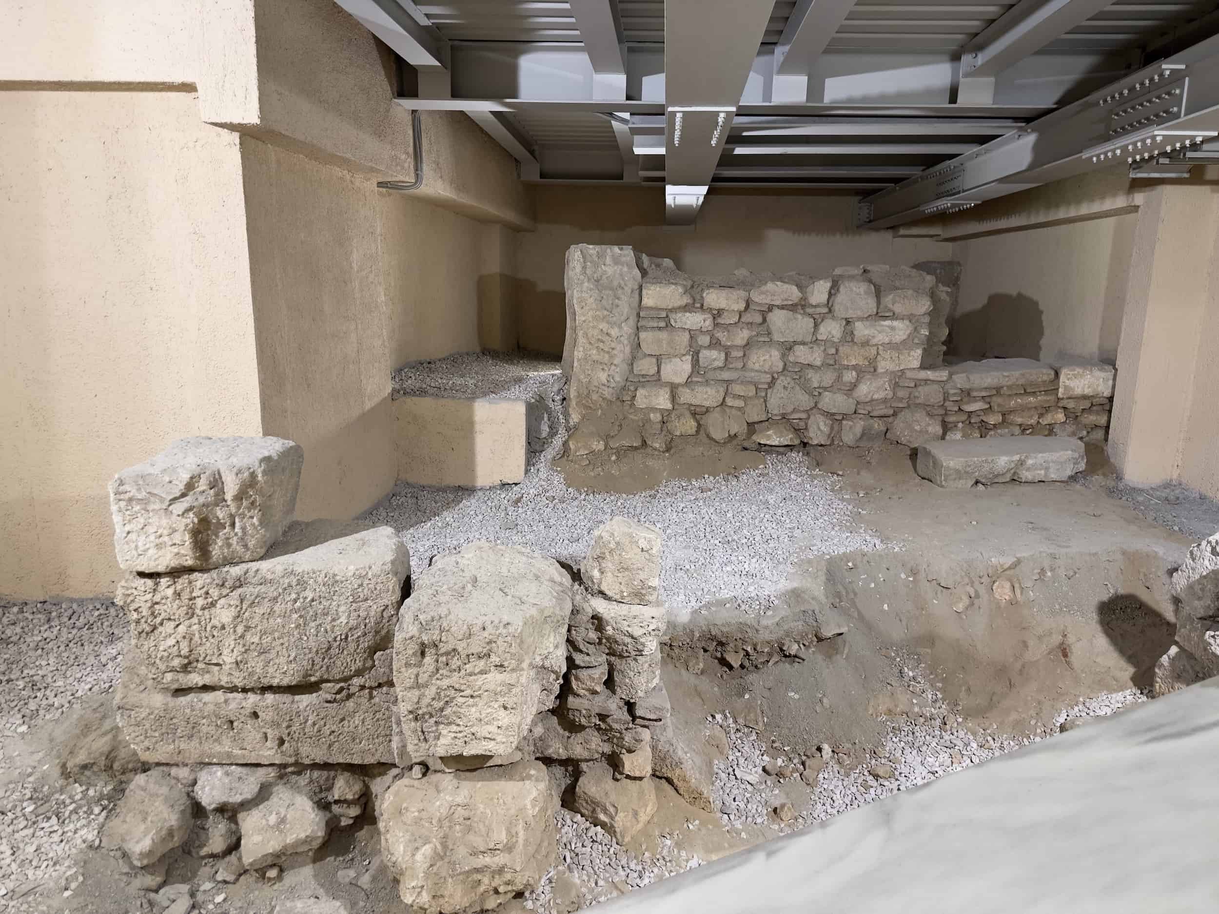 Excavation area at the Canellopoulos Museum in Athens, Greece