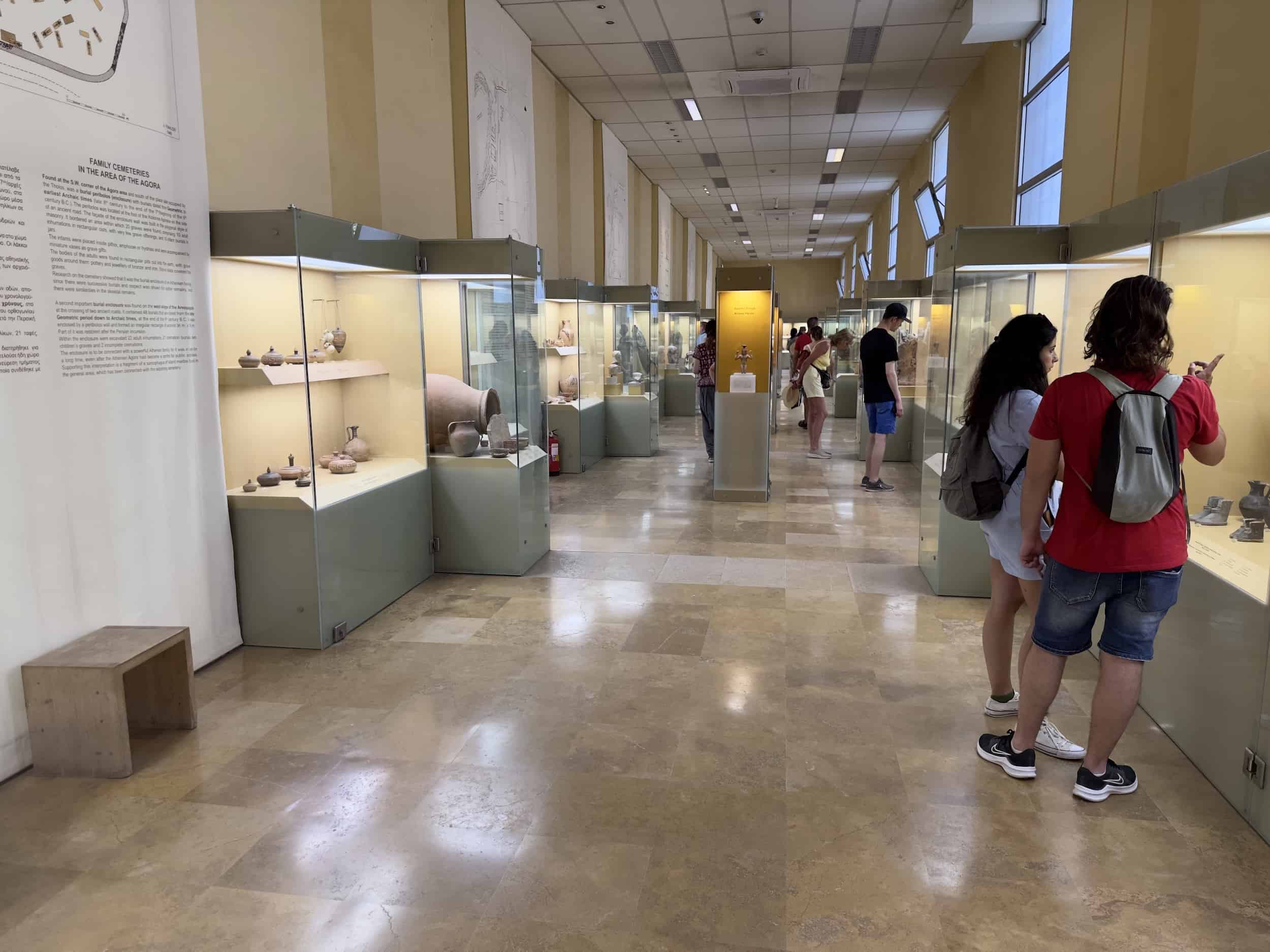 Exhibits in the shops of the Stoa of Attalos in the Museum of the Ancient Agora of Athens
